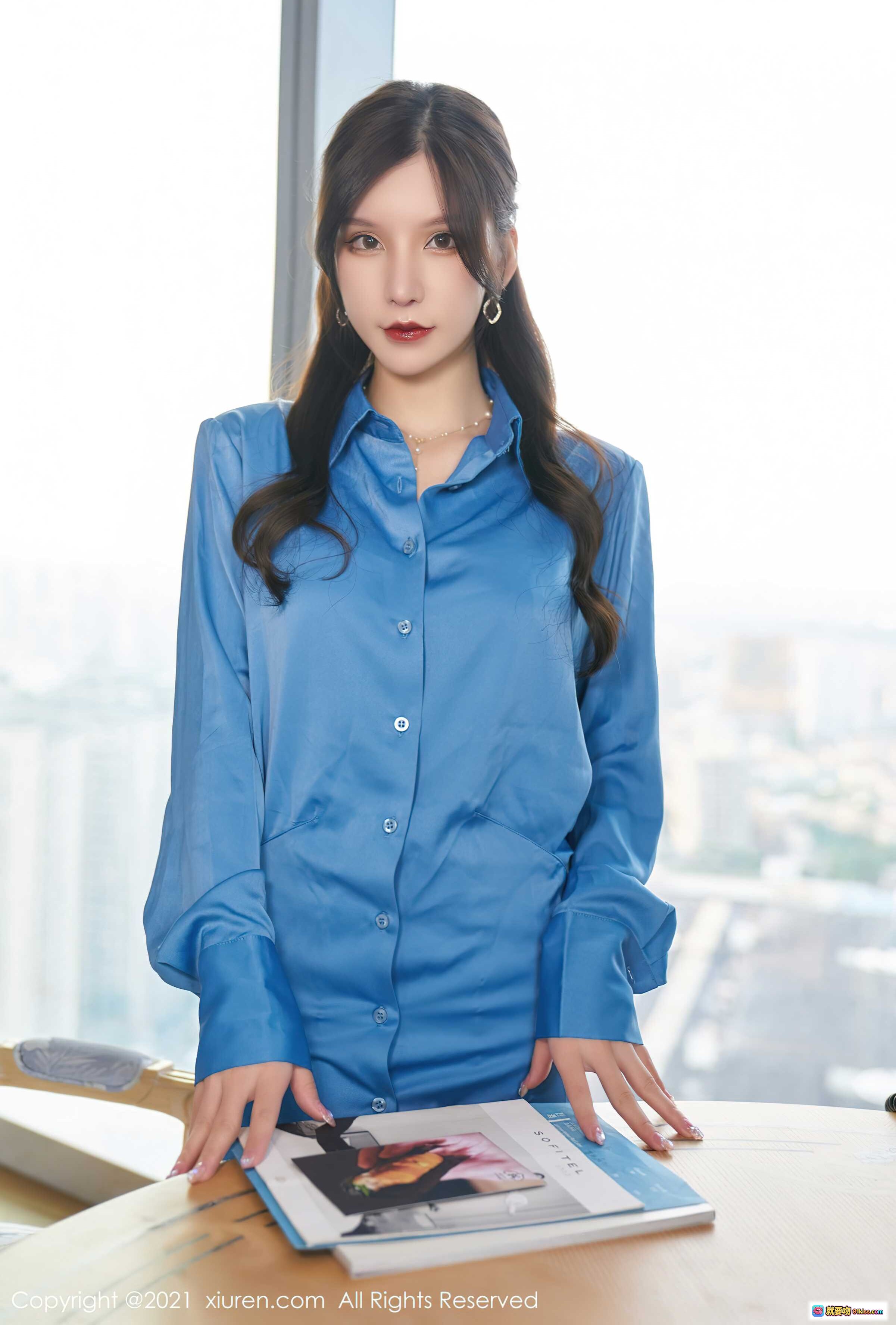 图片[3] - 周于希Sandy蓝色睡衣黑丝高跟美腿写真 – XiuRen秀人网2021.09.06 No.3904 - 就要吻