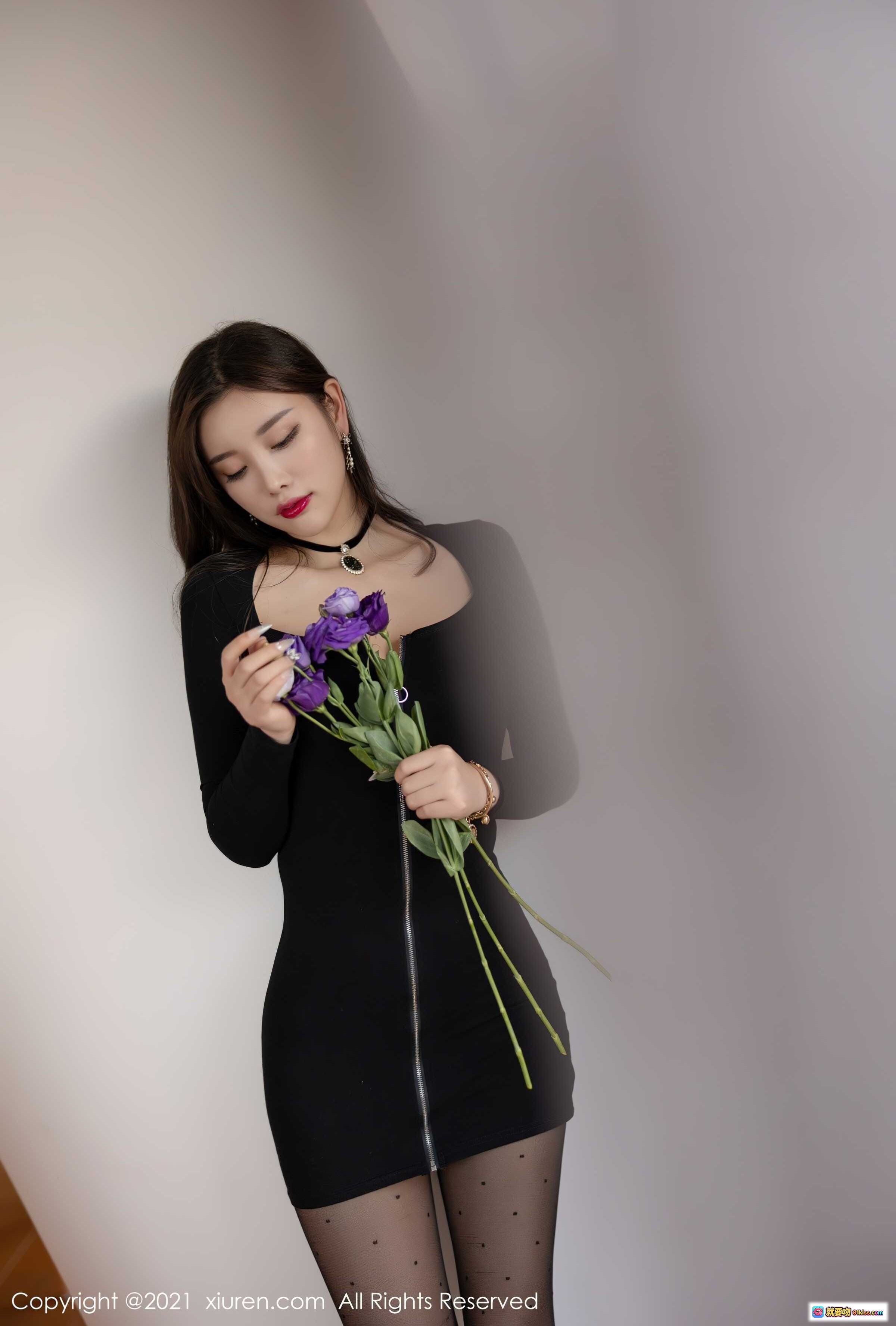 图片[8] - 杨晨晨Yome黑丝波点美腿高跟鞋写真 – XiuRen秀人网2021.08.31 No.3878优雅性感私房照 - 就要吻