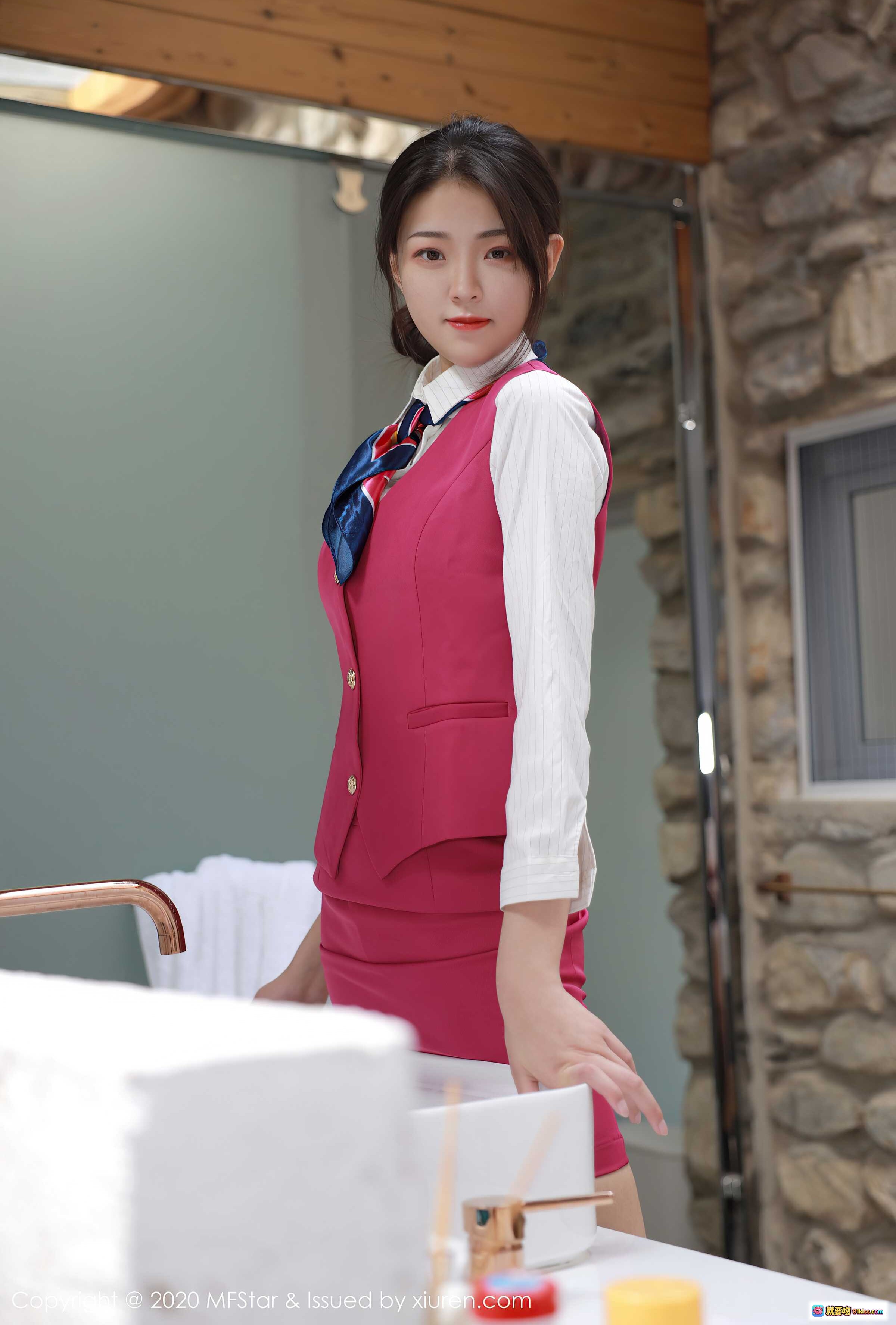 图片[7] - 空乘制服美女Laura苏雨彤优雅写真｜MFStar模范学院Vol.356高清摄影集 - 就要吻