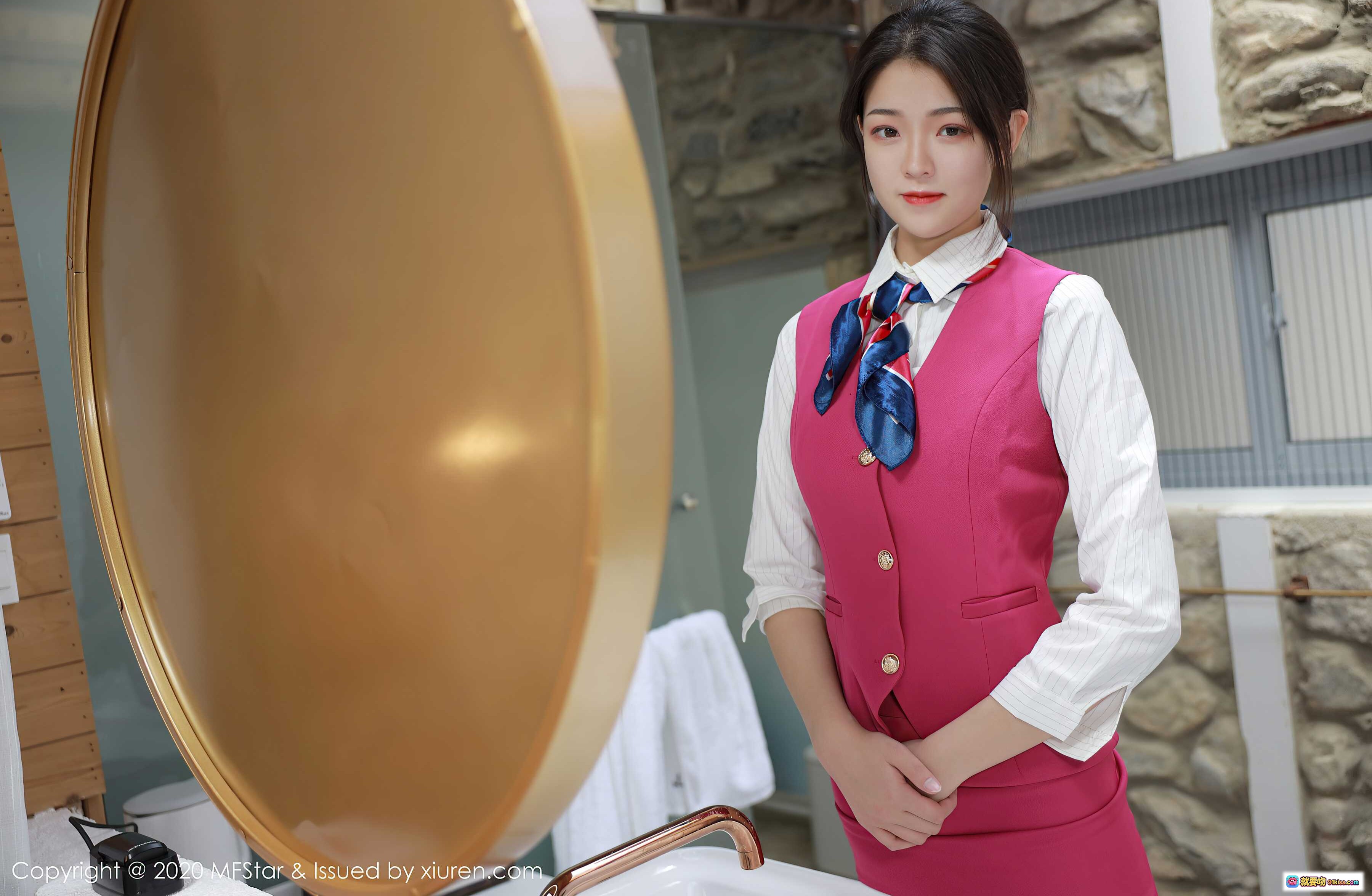 图片[6] - 空乘制服美女Laura苏雨彤优雅写真｜MFStar模范学院Vol.356高清摄影集 - 就要吻