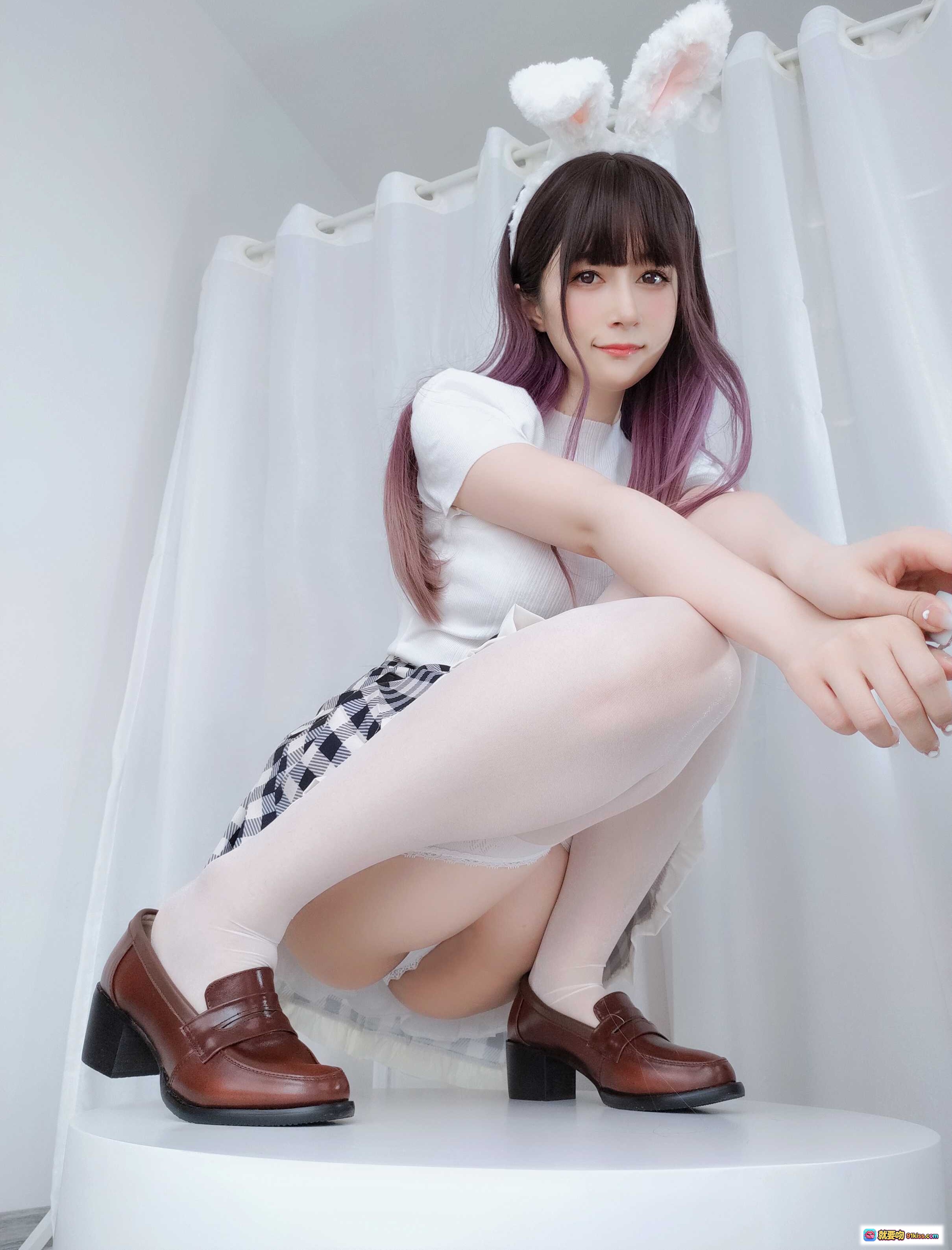 图片[2] - 白银81 NO.087 自撮りVol.60 白色蕾丝内衣+吊带袜+兔耳发饰 清纯少女窗边写真 168P高画质私拍美图 - 就要吻