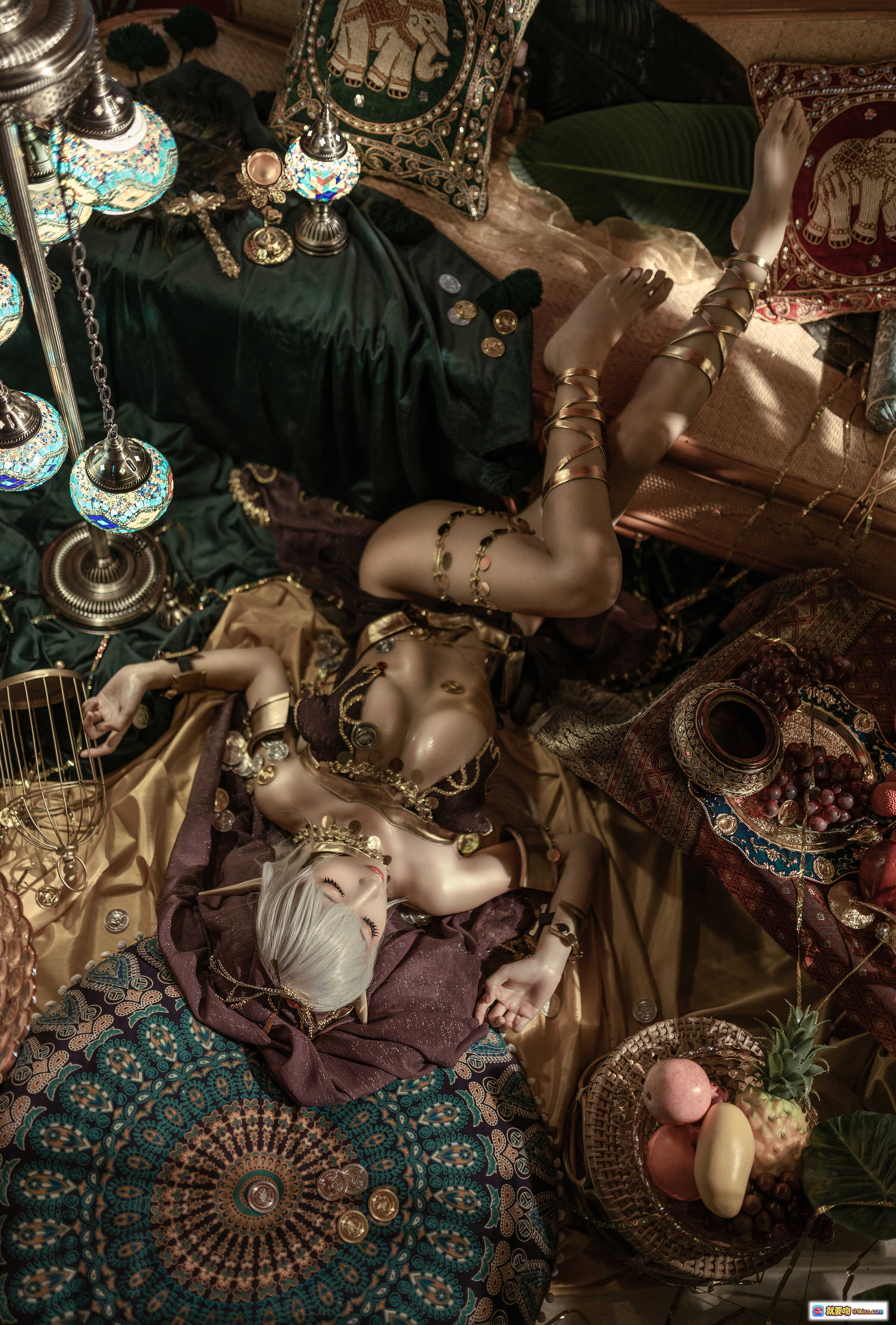 图片[2] - 蠢沫沫NO.131黑兽Cosplay写真｜精灵耳金饰异域风性感美腿40P高清图集 - 就要吻