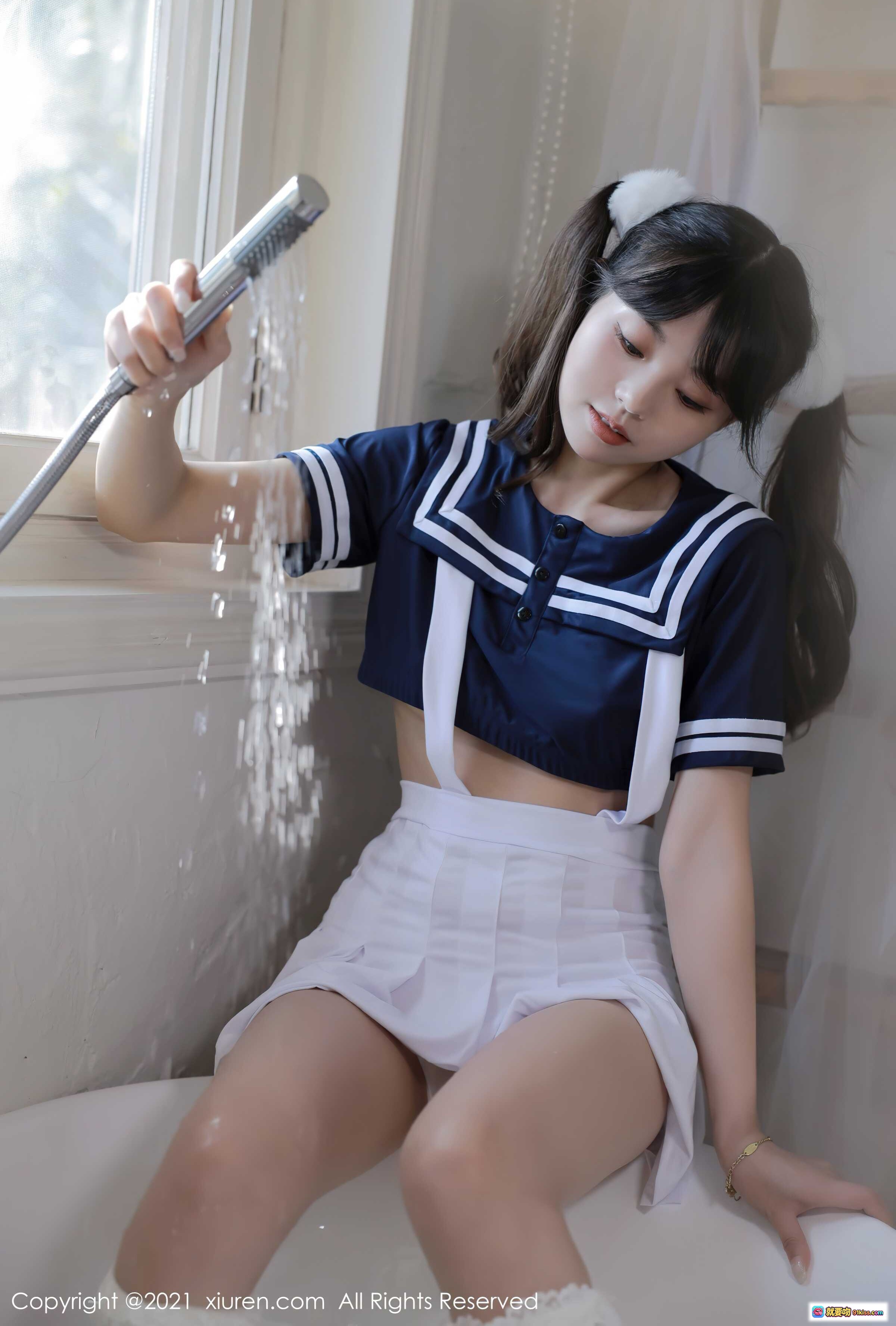 图片[5] - 佘贝拉Bella海军风制服写真｜白裙透视性感私房照｜XiuRen秀人网No.3907高清图集 - 就要吻