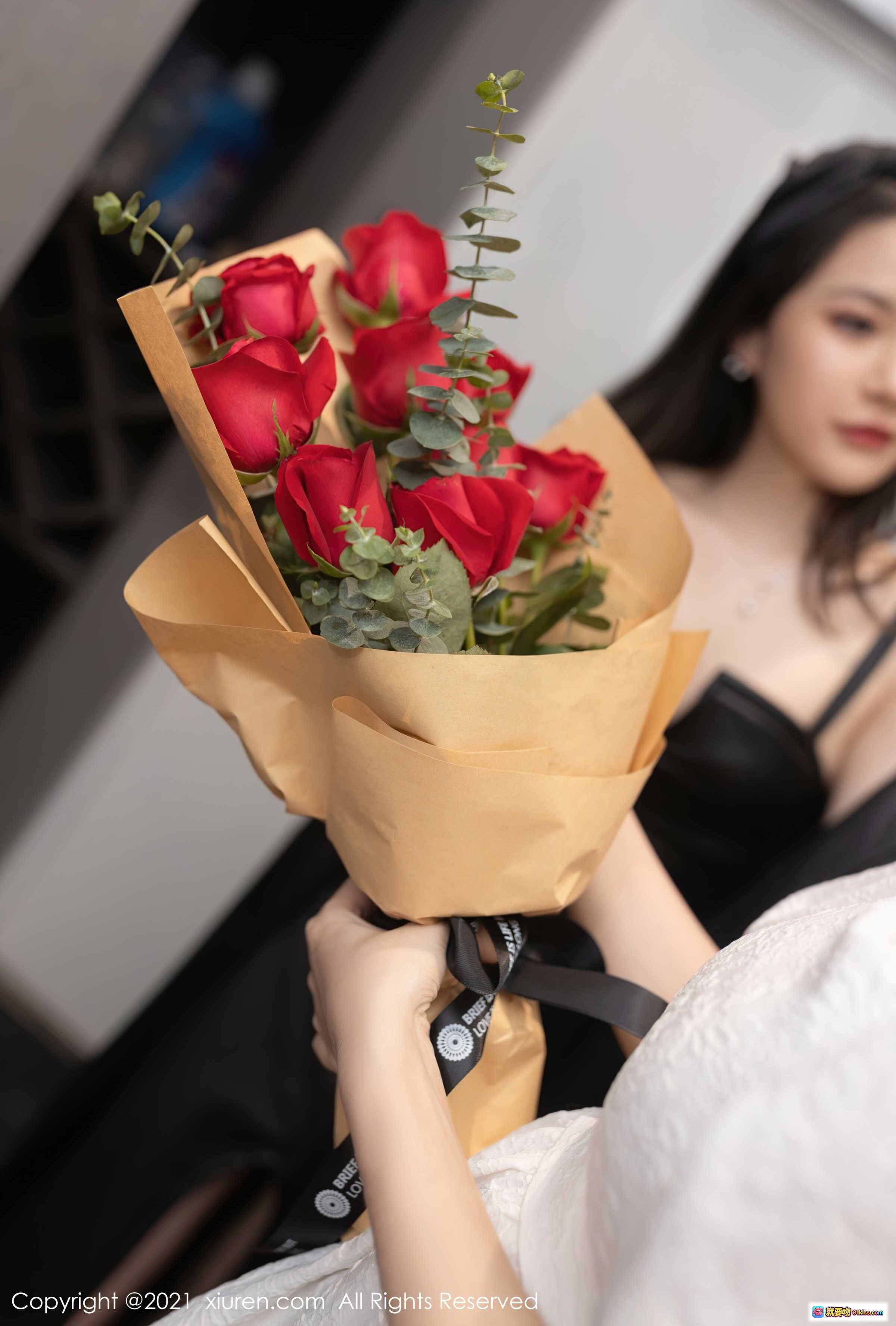 图片[7] - 鱼子酱Fish优雅点烛瞬间｜白色蕾丝裙温柔氛围感｜XIUREN秀人网2021.09.29 No.4021高清写真 - 就要吻