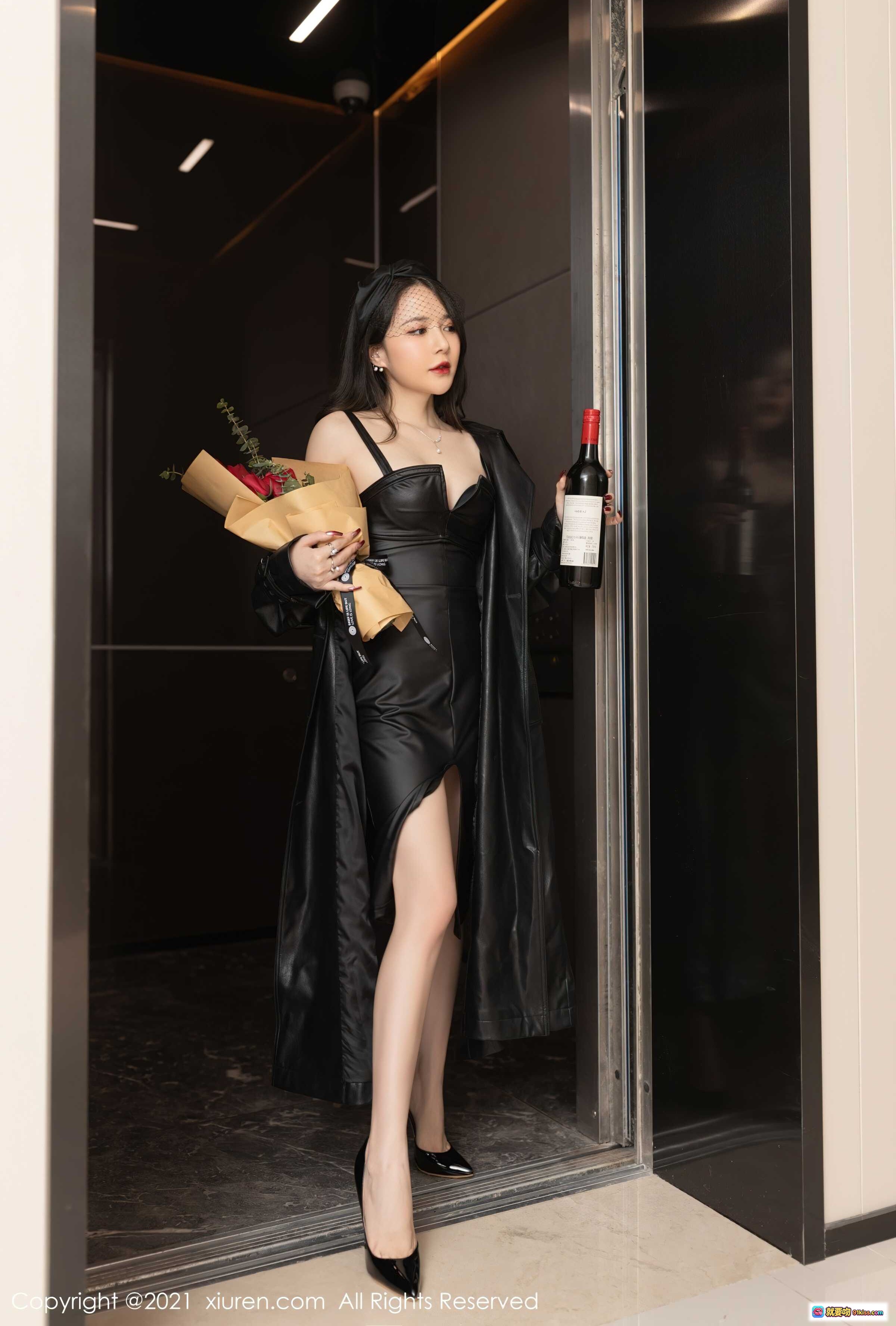 图片[4] - 鱼子酱Fish优雅点烛瞬间｜白色蕾丝裙温柔氛围感｜XIUREN秀人网2021.09.29 No.4021高清写真 - 就要吻