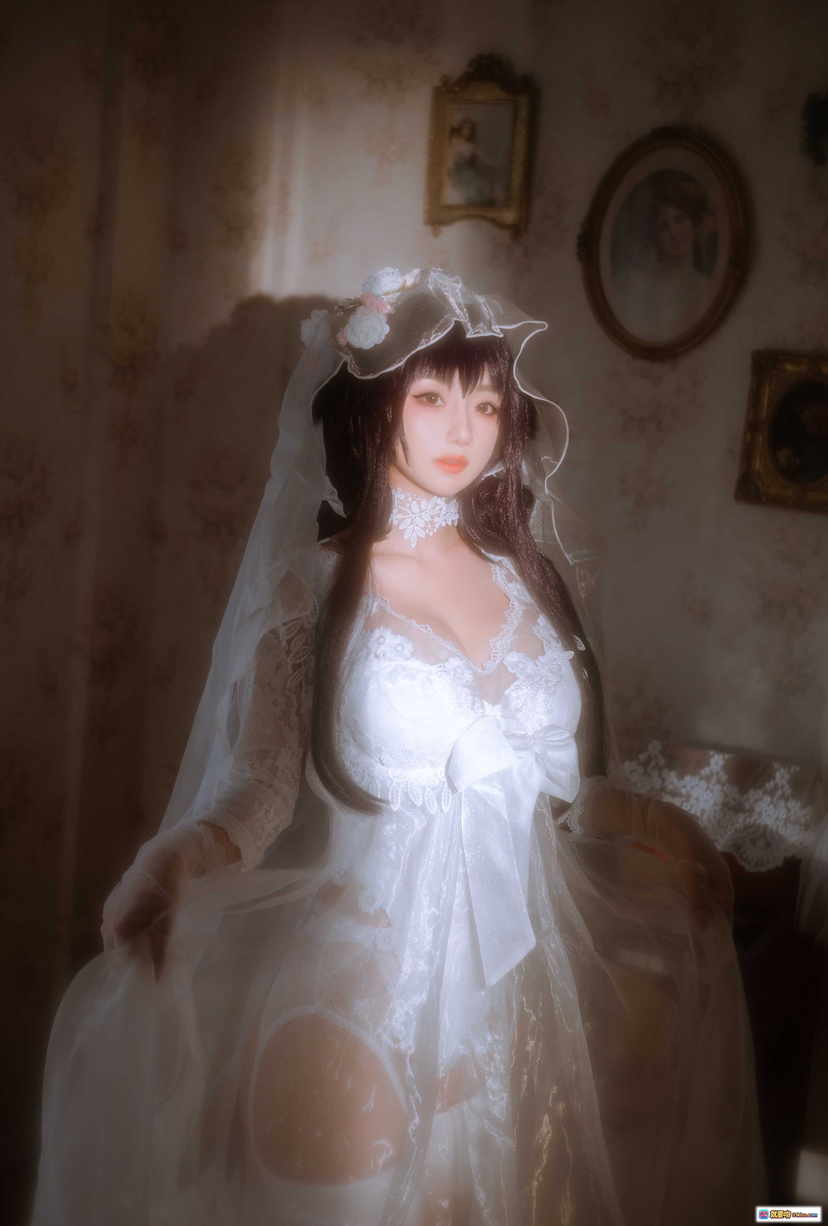 图片[2] - 鬼畜瑶NO.047婚纱写真｜57款蕾丝白纱造型｜甜美新娘风Cosplay｜38P高清图集 - 就要吻