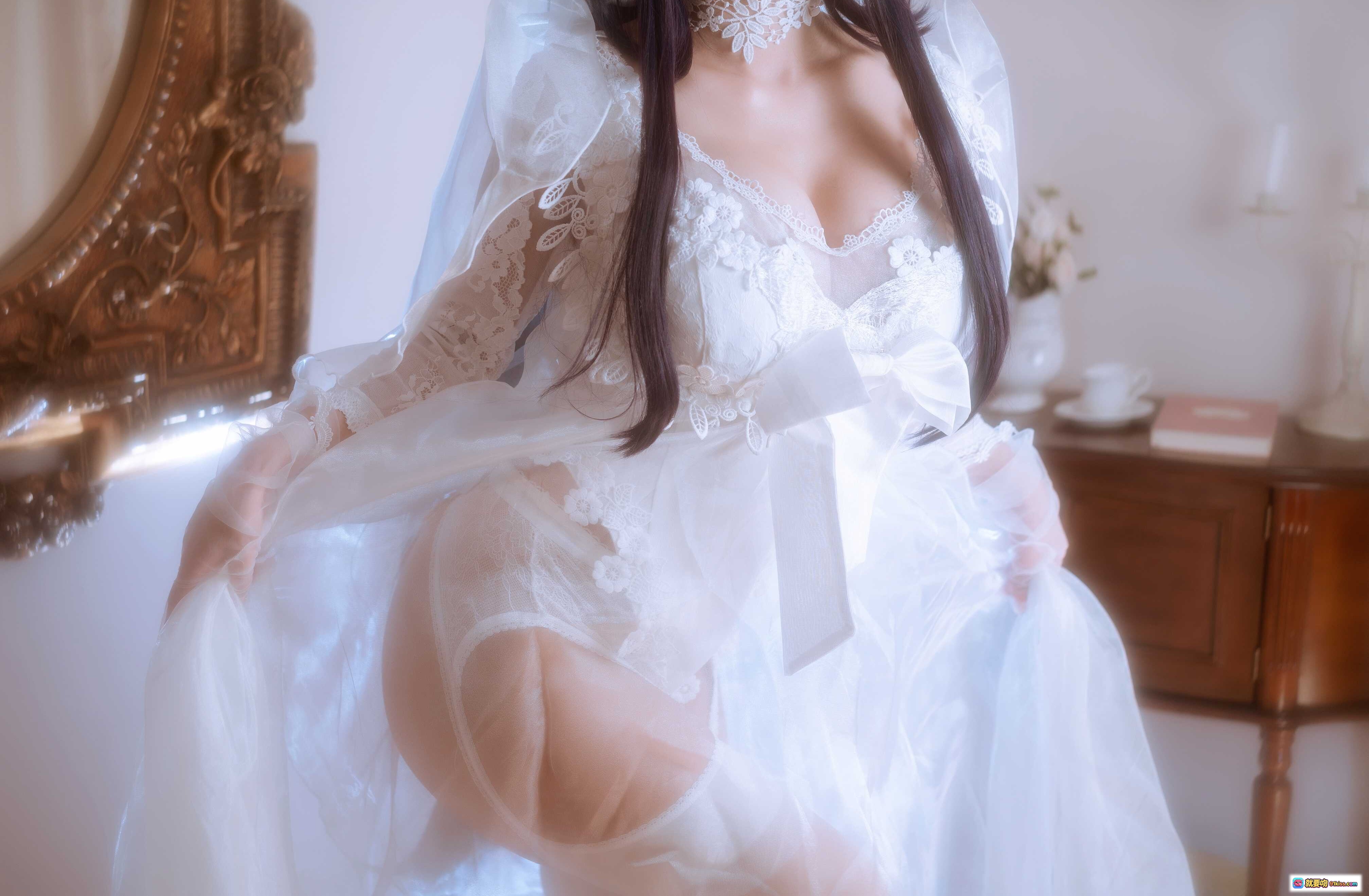 图片[8] - 鬼畜瑶NO.047婚纱写真｜57款蕾丝白纱造型｜甜美新娘风Cosplay｜38P高清图集 - 就要吻