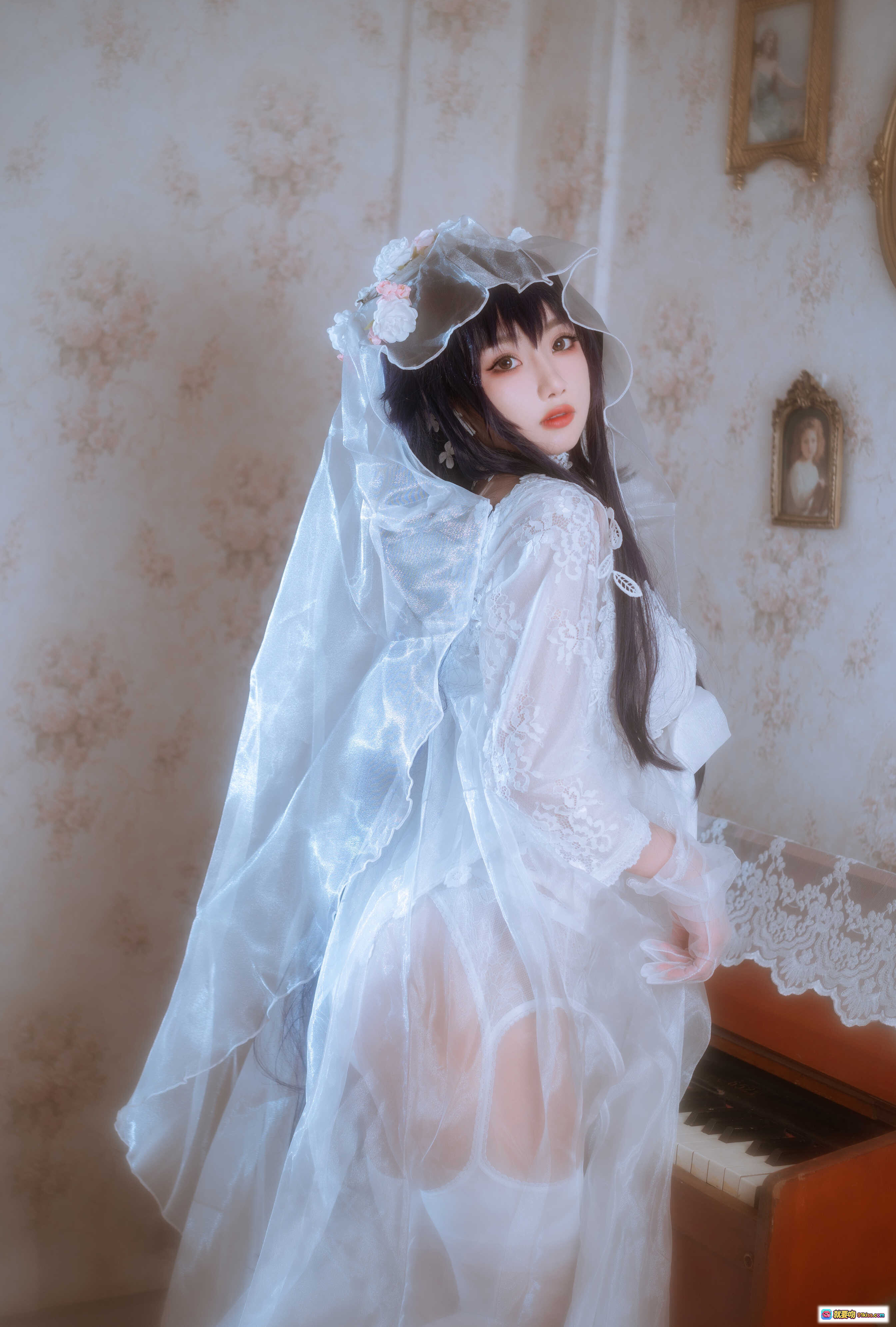 图片[5] - 鬼畜瑶NO.047婚纱写真｜57款蕾丝白纱造型｜甜美新娘风Cosplay｜38P高清图集 - 就要吻