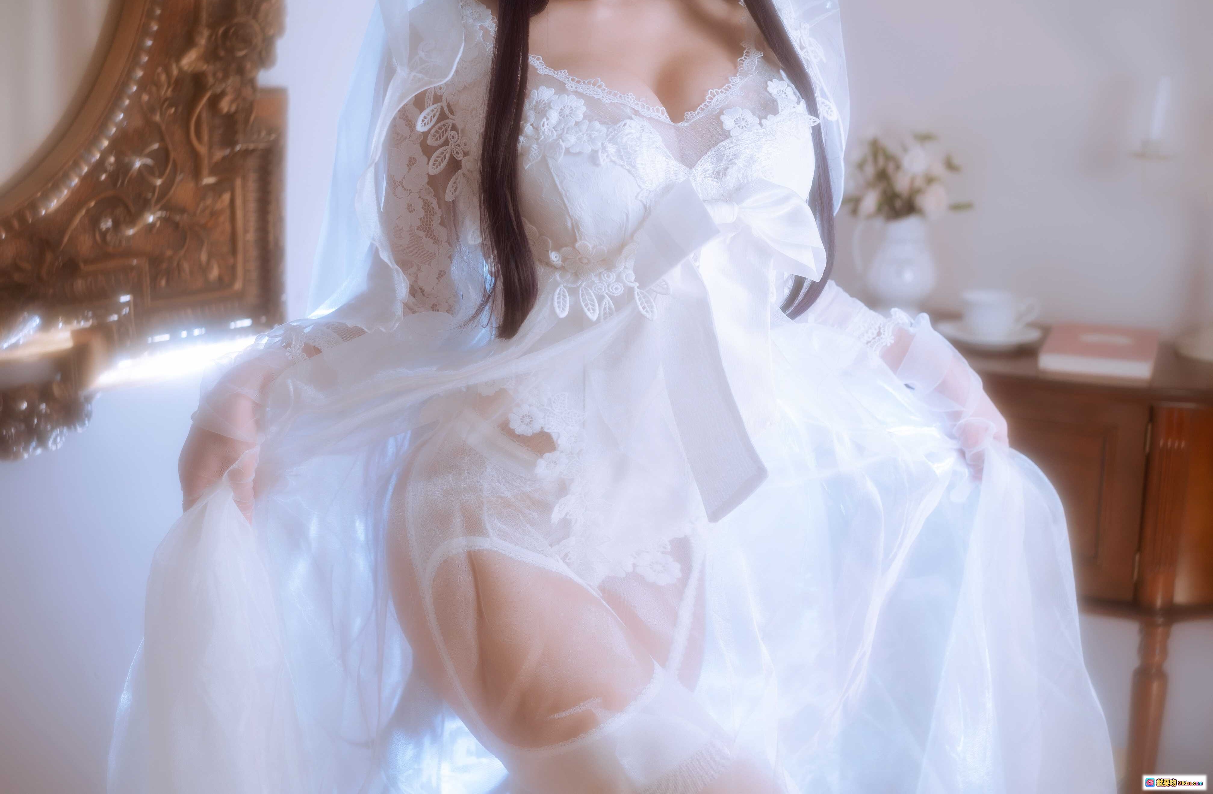 图片[7] - 鬼畜瑶NO.047婚纱写真｜57款蕾丝白纱造型｜甜美新娘风Cosplay｜38P高清图集 - 就要吻