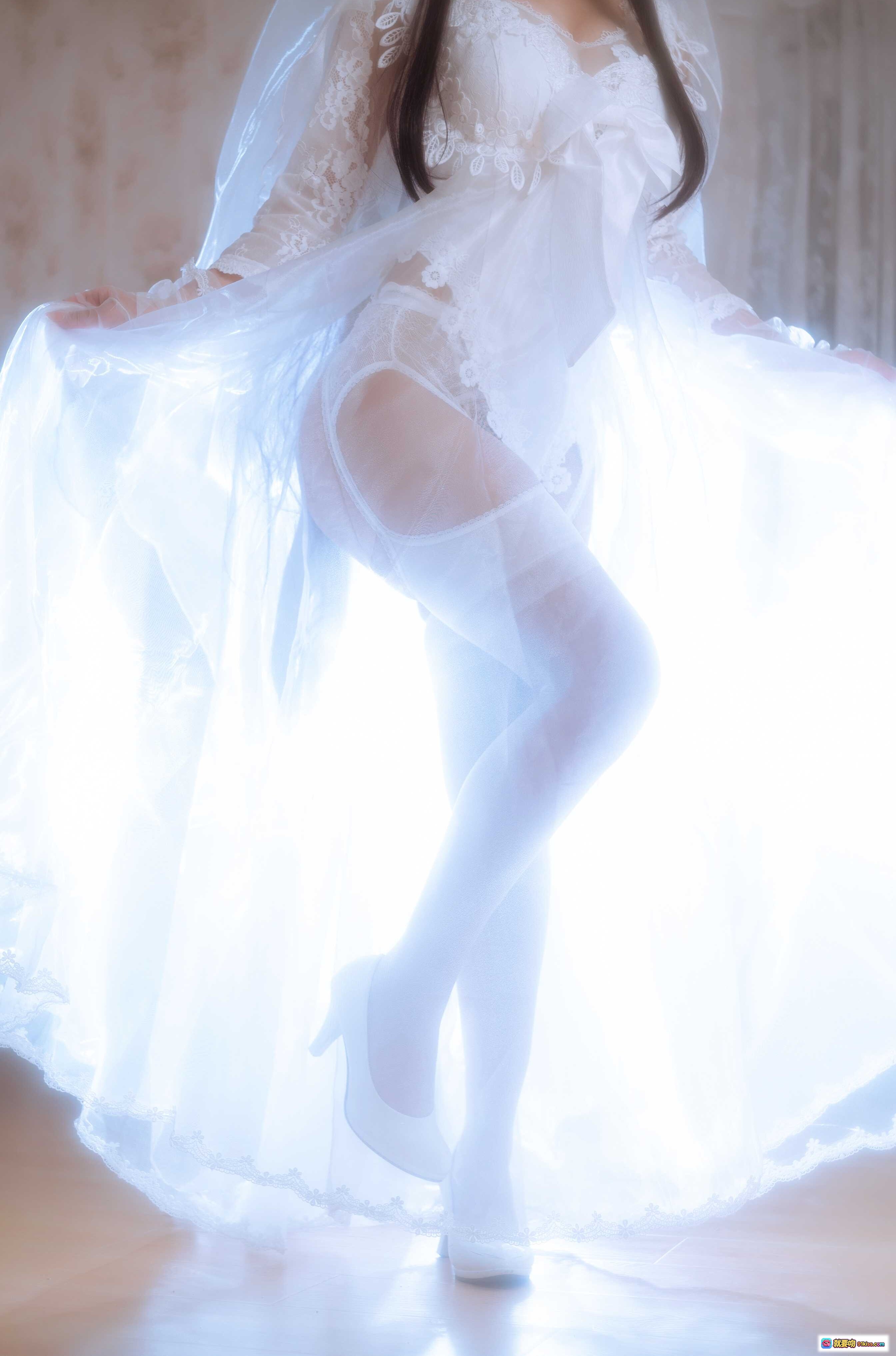 图片[10] - 鬼畜瑶NO.047婚纱写真｜57款蕾丝白纱造型｜甜美新娘风Cosplay｜38P高清图集 - 就要吻