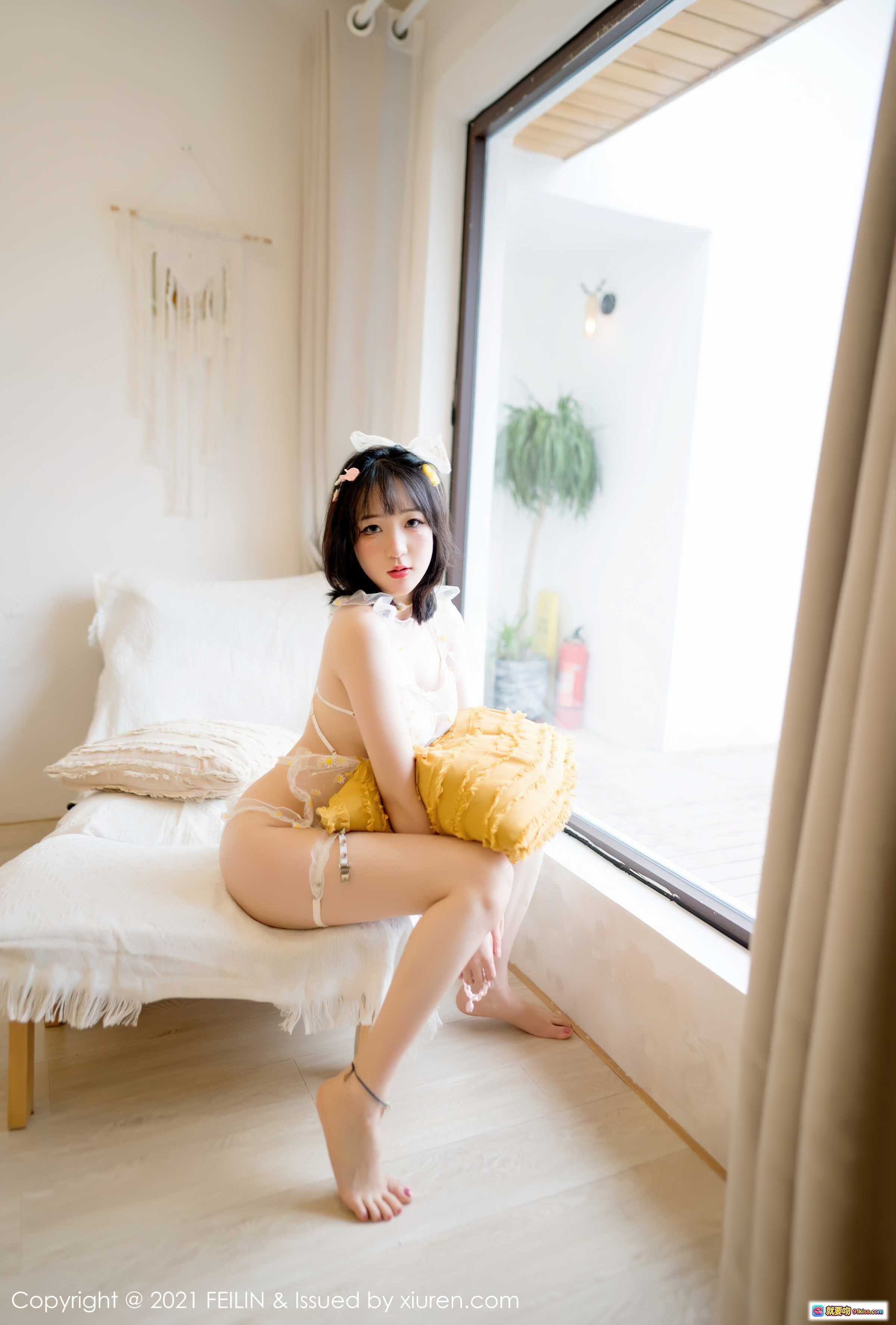 图片[9] - 龙女宝宝性感蕾丝内衣写真 | FEILIN 2021.08.30 Vol.411 | 白色系少女风居家私房美图 - 就要吻