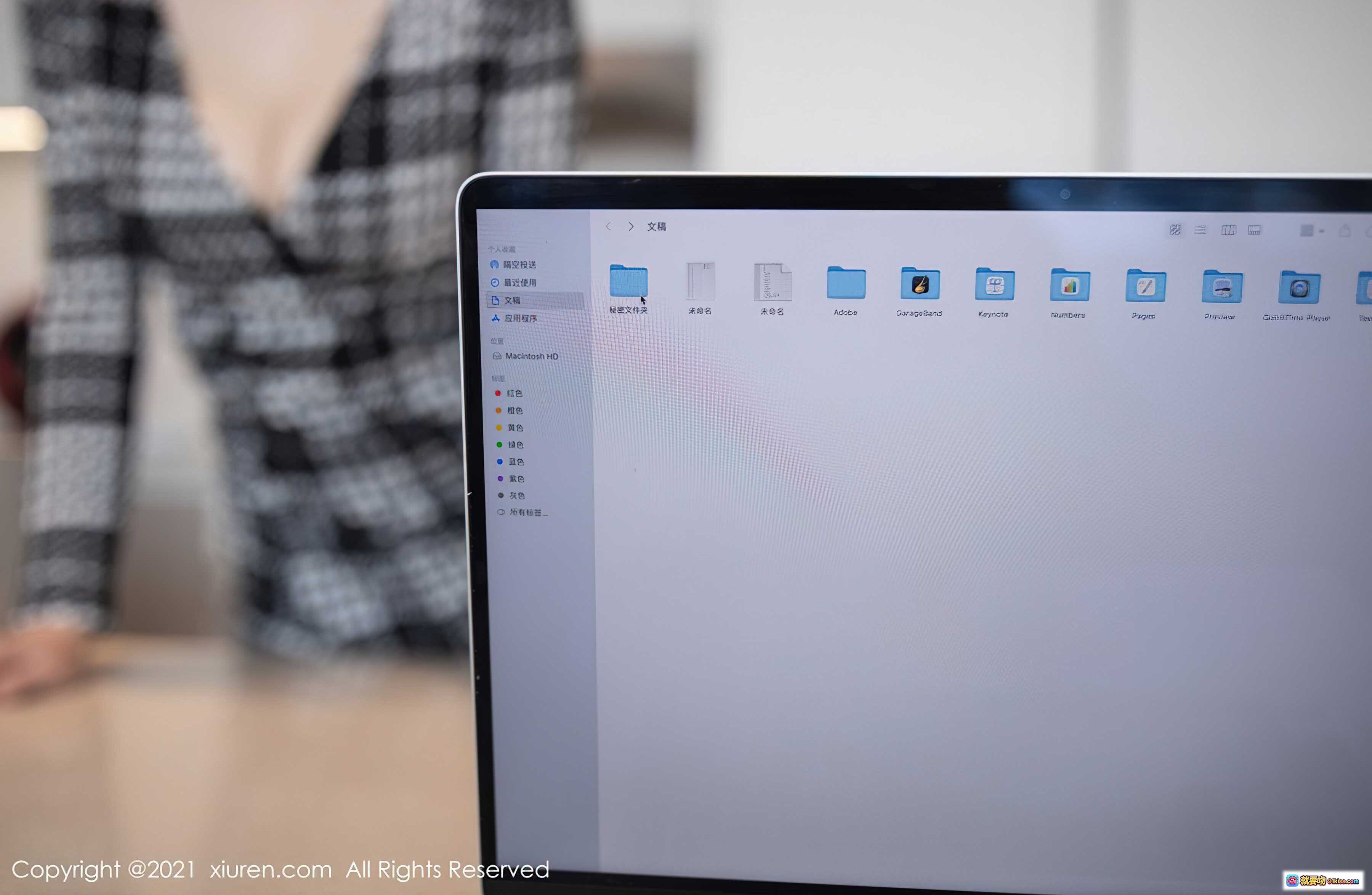 图片[10] - 安然黑白格纹连衣裙黑丝高跟职场写真 | XIUREN秀人网2021.11.09 No.4189 - 就要吻