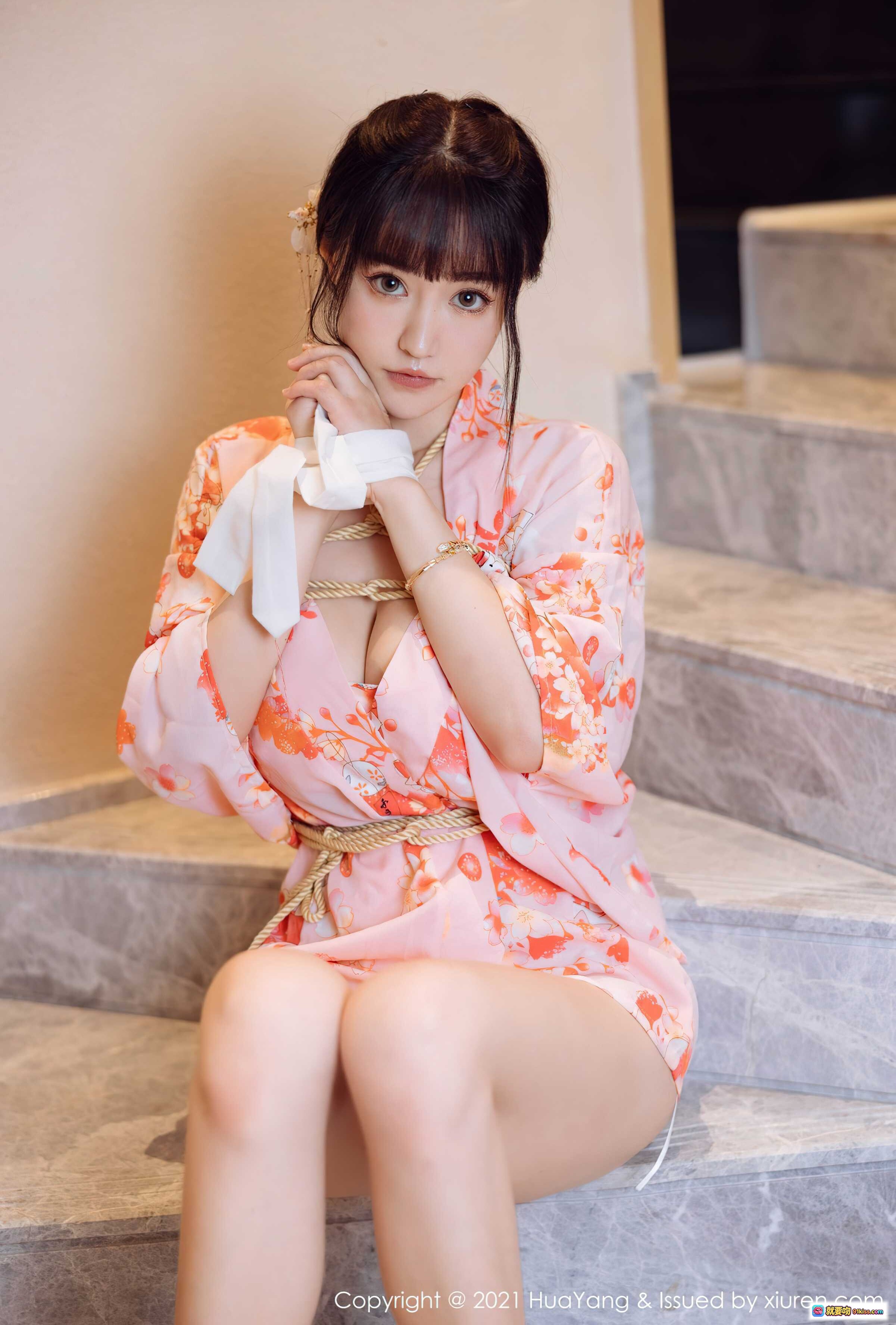 图片[1] - 朱可儿Flower花漾写真2021.11.12 Vol.463 粉色和风浴衣美腿坐姿清纯性感摄影集 - 就要吻