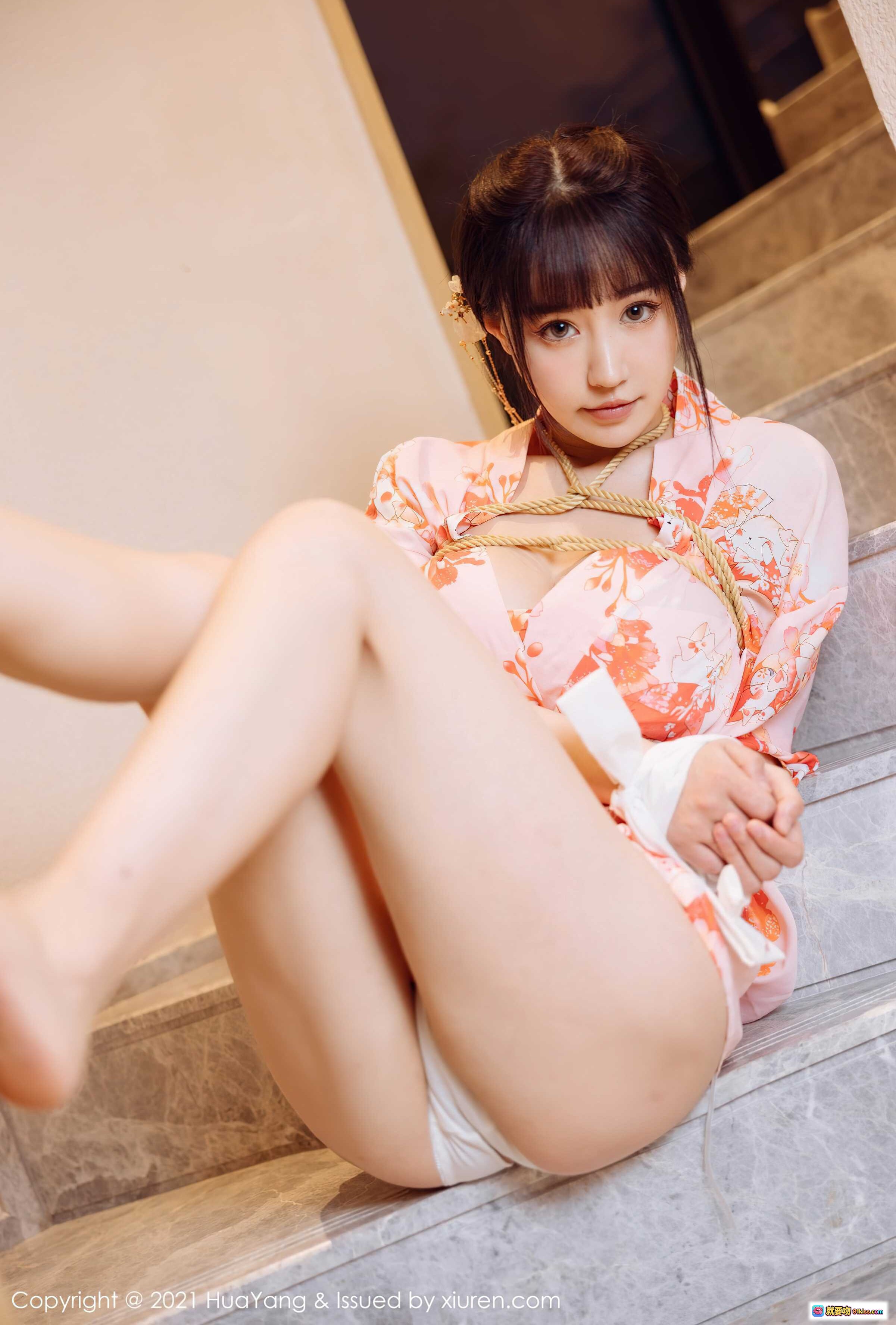 图片[7] - 朱可儿Flower花漾写真2021.11.12 Vol.463 粉色和风浴衣美腿坐姿清纯性感摄影集 - 就要吻