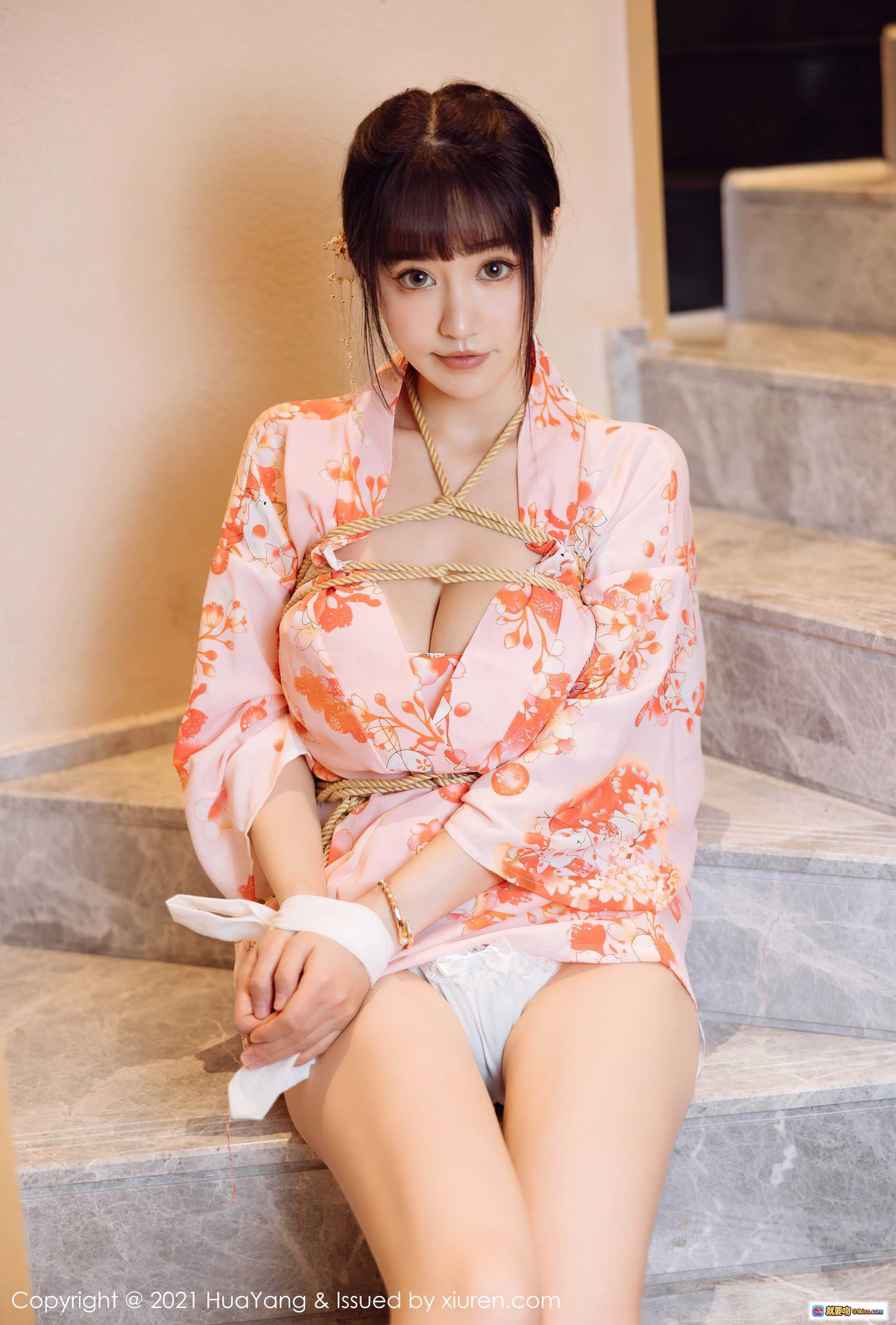 图片[3] - 朱可儿Flower花漾写真2021.11.12 Vol.463 粉色和风浴衣美腿坐姿清纯性感摄影集 - 就要吻
