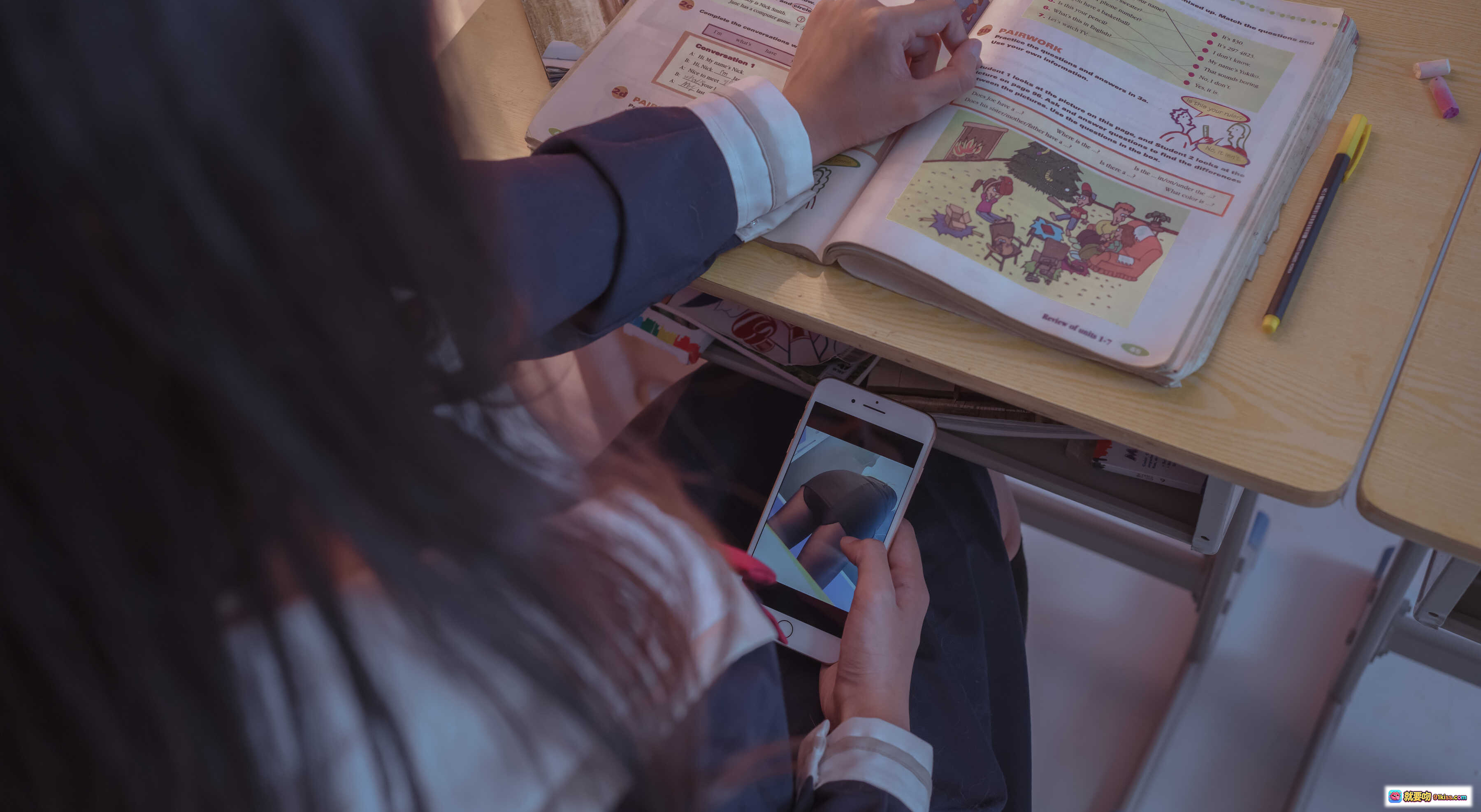 图片[2] - 云溪溪奶桃桃教室绳艺写真69P1V高清美图白衬衫眼镜少女氛围感拍摄 - 就要吻