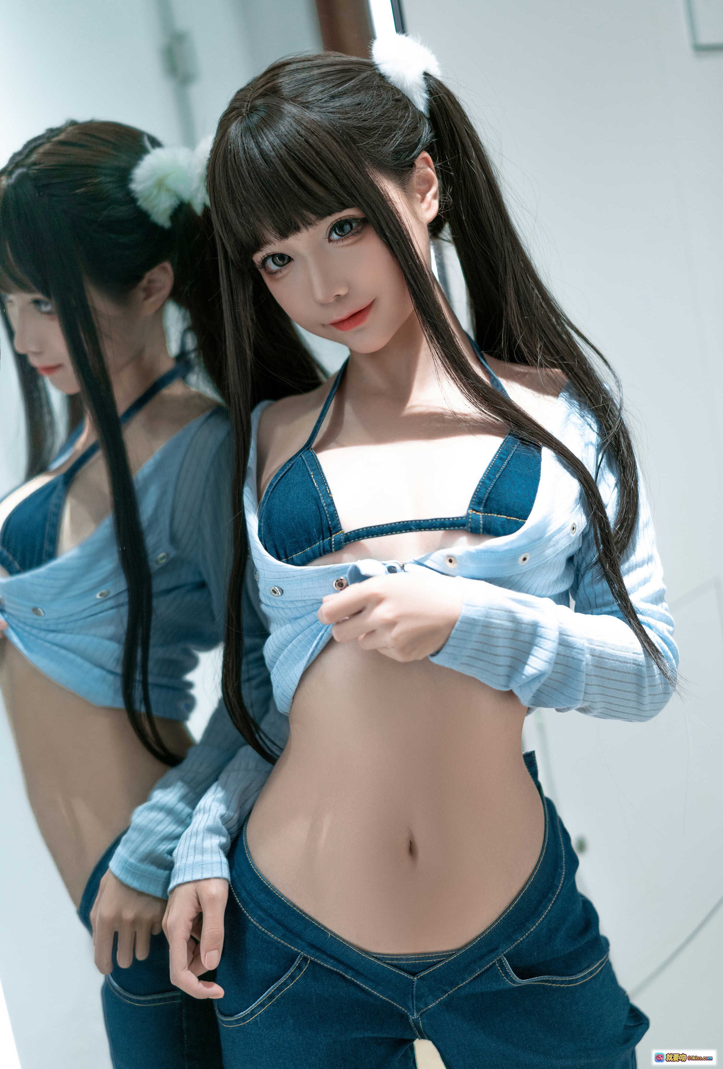 图片[8] - 蠢沫沫NO.140吉他妹妹2.0写真 甜美双马尾牛仔风性感私房照 130P高清图集 - 就要吻