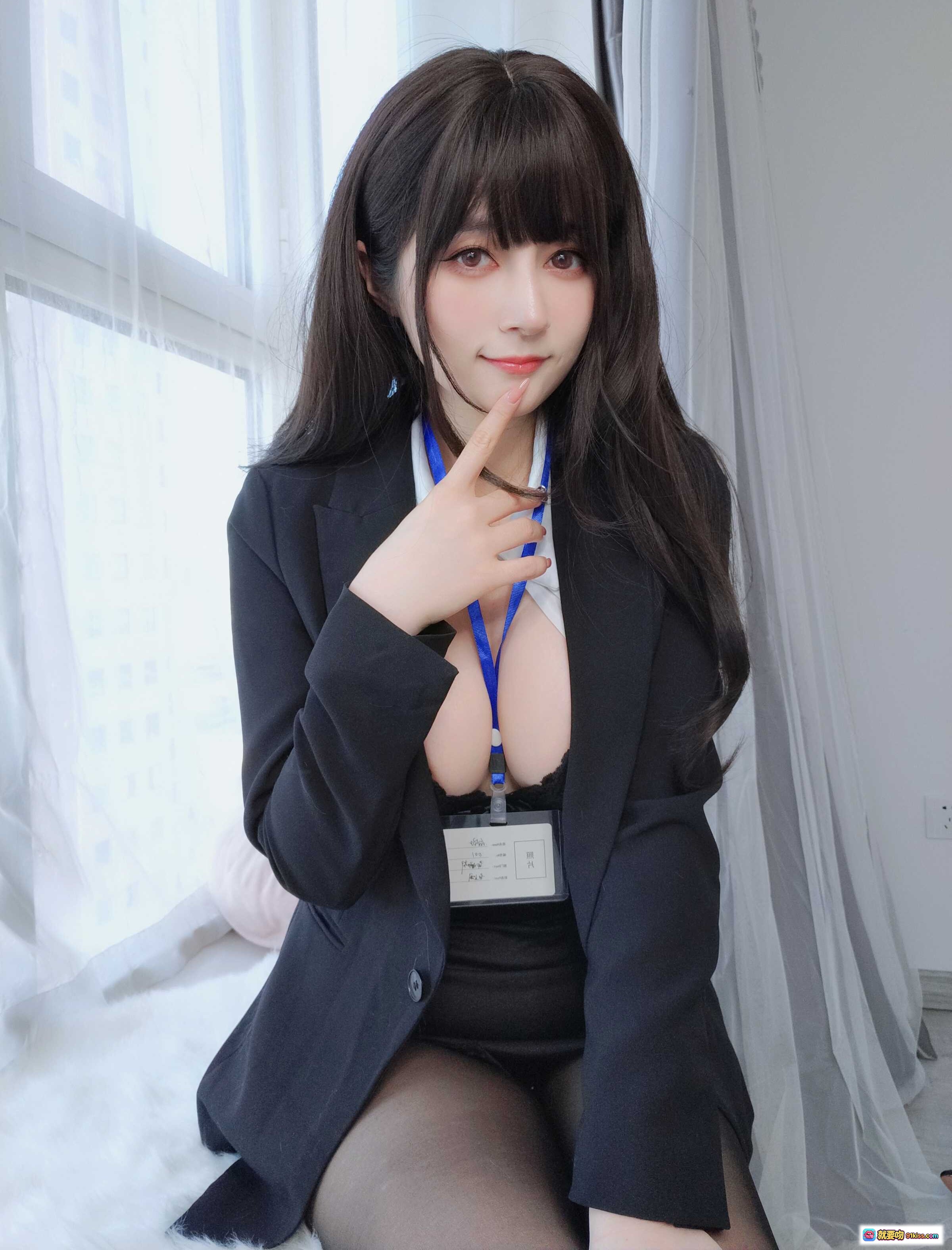 图片[6] - 白银81 NO.090 自撮り Vol.62 黑丝OL写真 169P 美女职场风 性感蕾丝内衣 白衬衫黑裙 证件挂绳 日系制服诱惑 - 就要吻