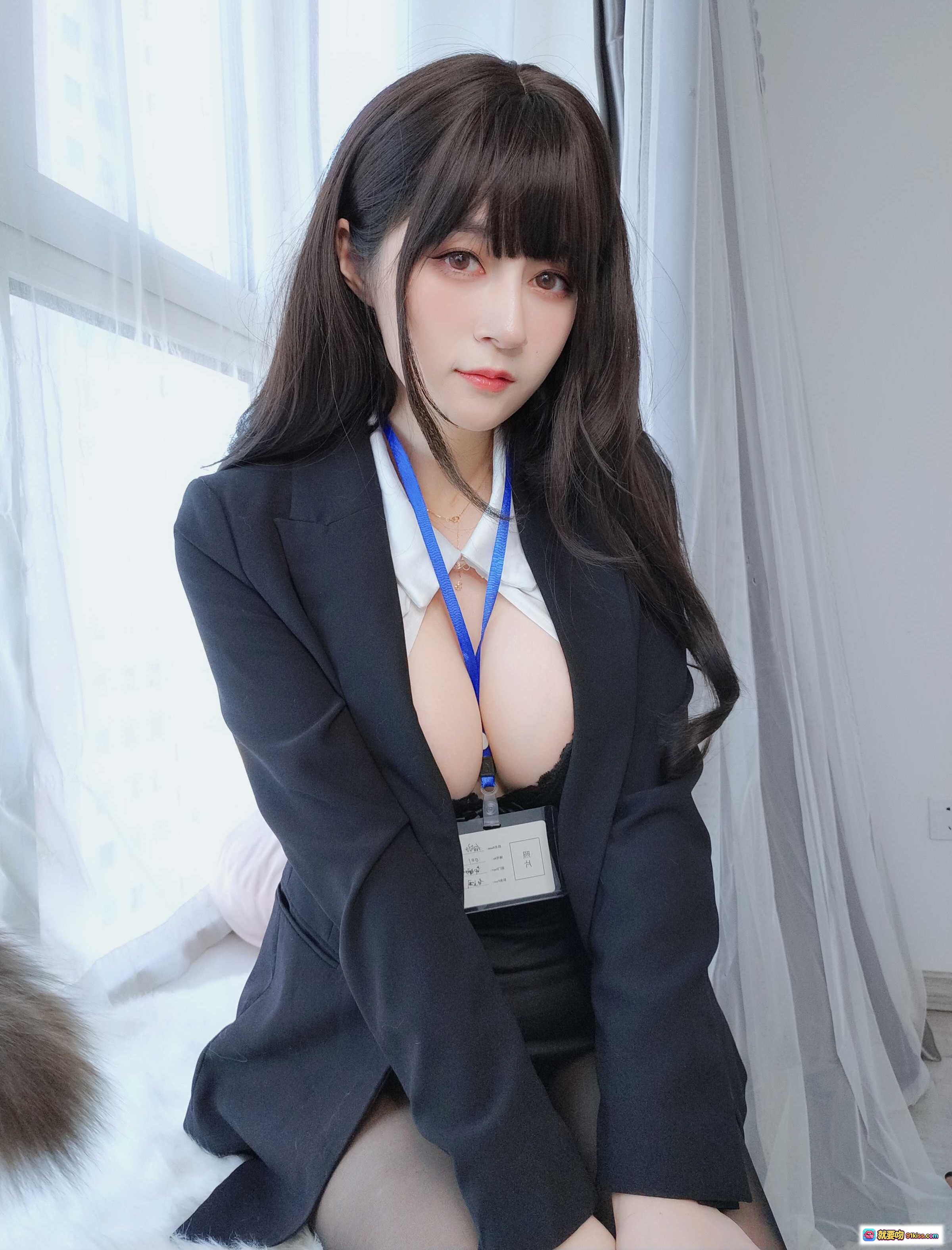 图片[5] - 白银81 NO.090 自撮り Vol.62 黑丝OL写真 169P 美女职场风 性感蕾丝内衣 白衬衫黑裙 证件挂绳 日系制服诱惑 - 就要吻