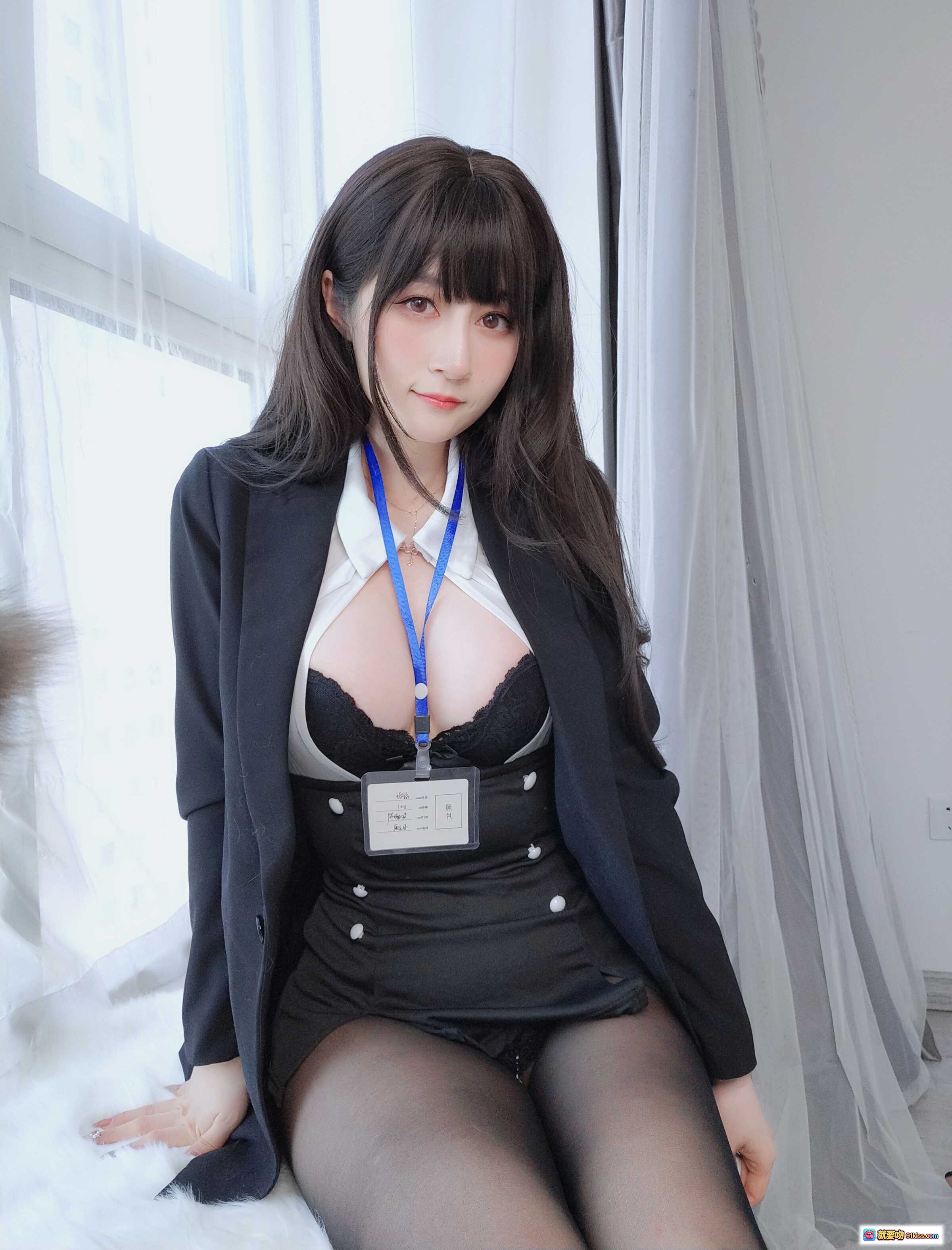 图片[3] - 白银81 NO.090 自撮り Vol.62 黑丝OL写真 169P 美女职场风 性感蕾丝内衣 白衬衫黑裙 证件挂绳 日系制服诱惑 - 就要吻