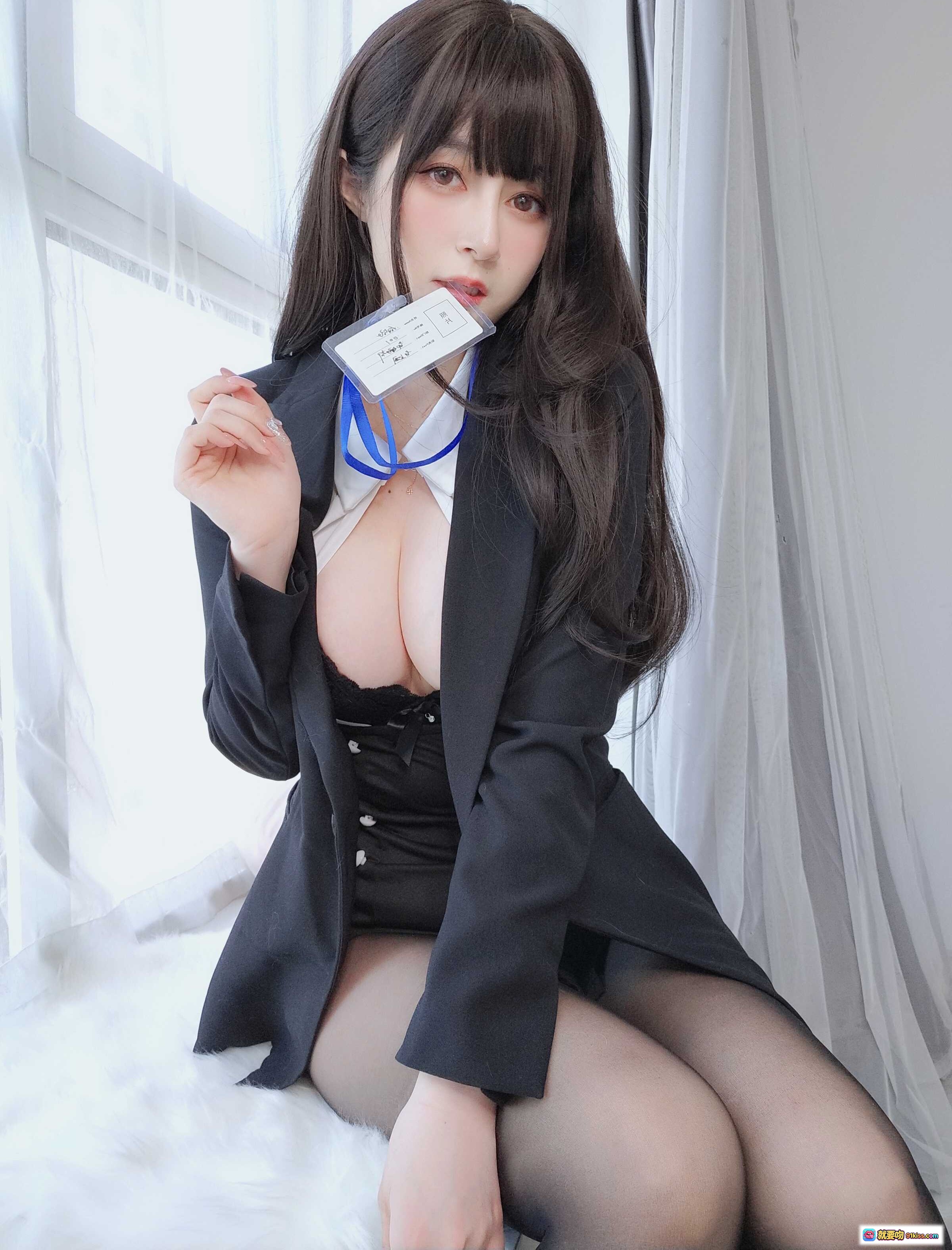 图片[10] - 白银81 NO.090 自撮り Vol.62 黑丝OL写真 169P 美女职场风 性感蕾丝内衣 白衬衫黑裙 证件挂绳 日系制服诱惑 - 就要吻