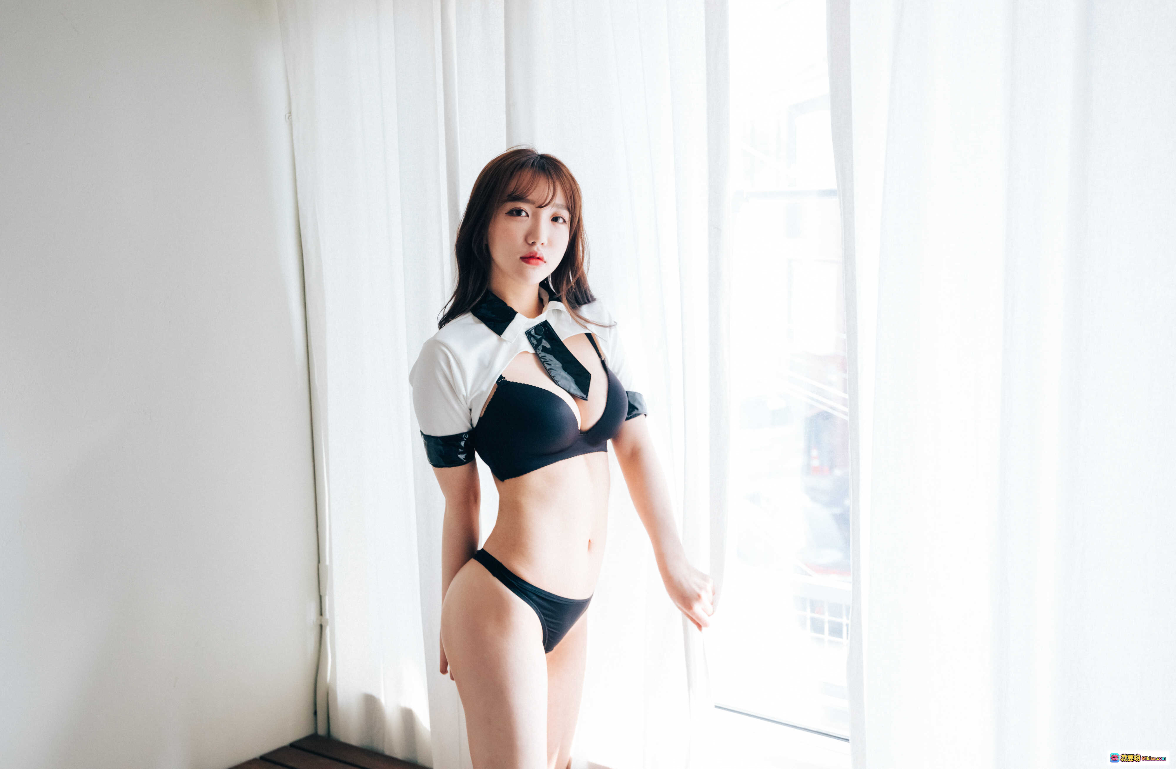 图片[7] - 孫樂樂 NO.035 Loozy Maximum Vol.2 63P 白磚牆臥室寫真 美女坐床性感內衣私房照 - 就要吻