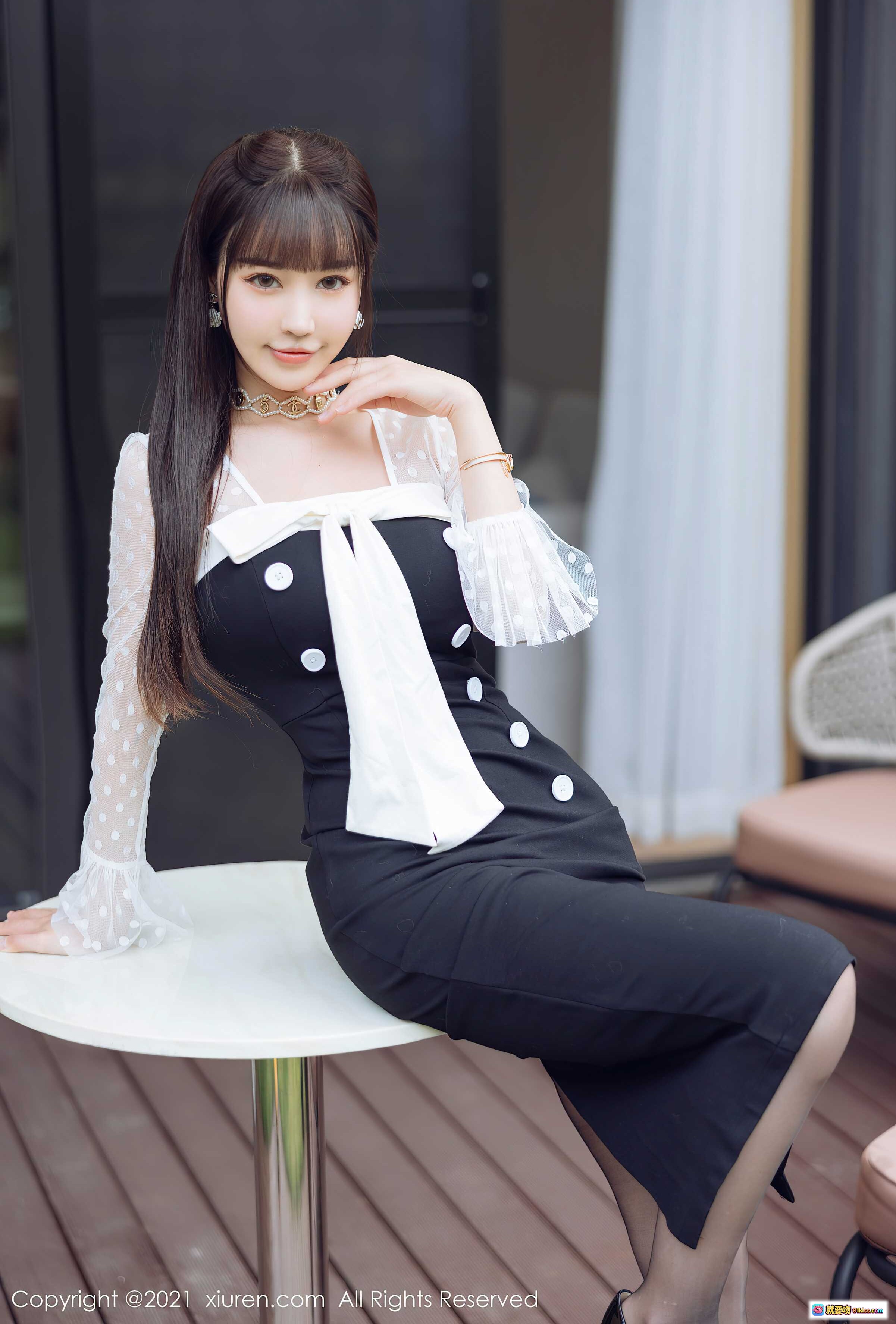 图片[6] - 朱可儿Flora黑丝美腿写真 | HuaYang花漾VOL.475优雅坐姿性感穿搭2021年12月高清图集 - 就要吻