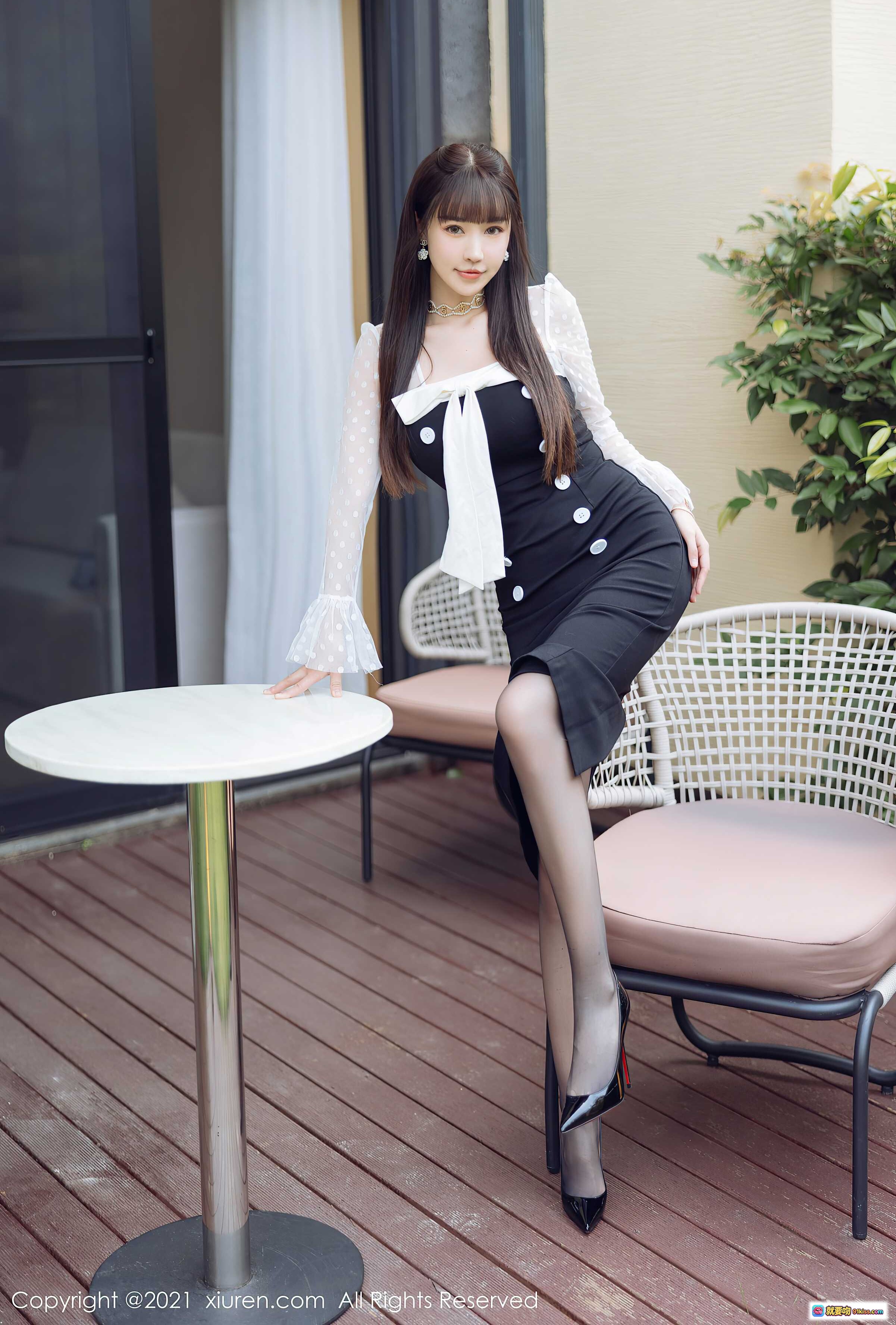 图片[3] - 朱可儿Flora黑丝美腿写真 | HuaYang花漾VOL.475优雅坐姿性感穿搭2021年12月高清图集 - 就要吻