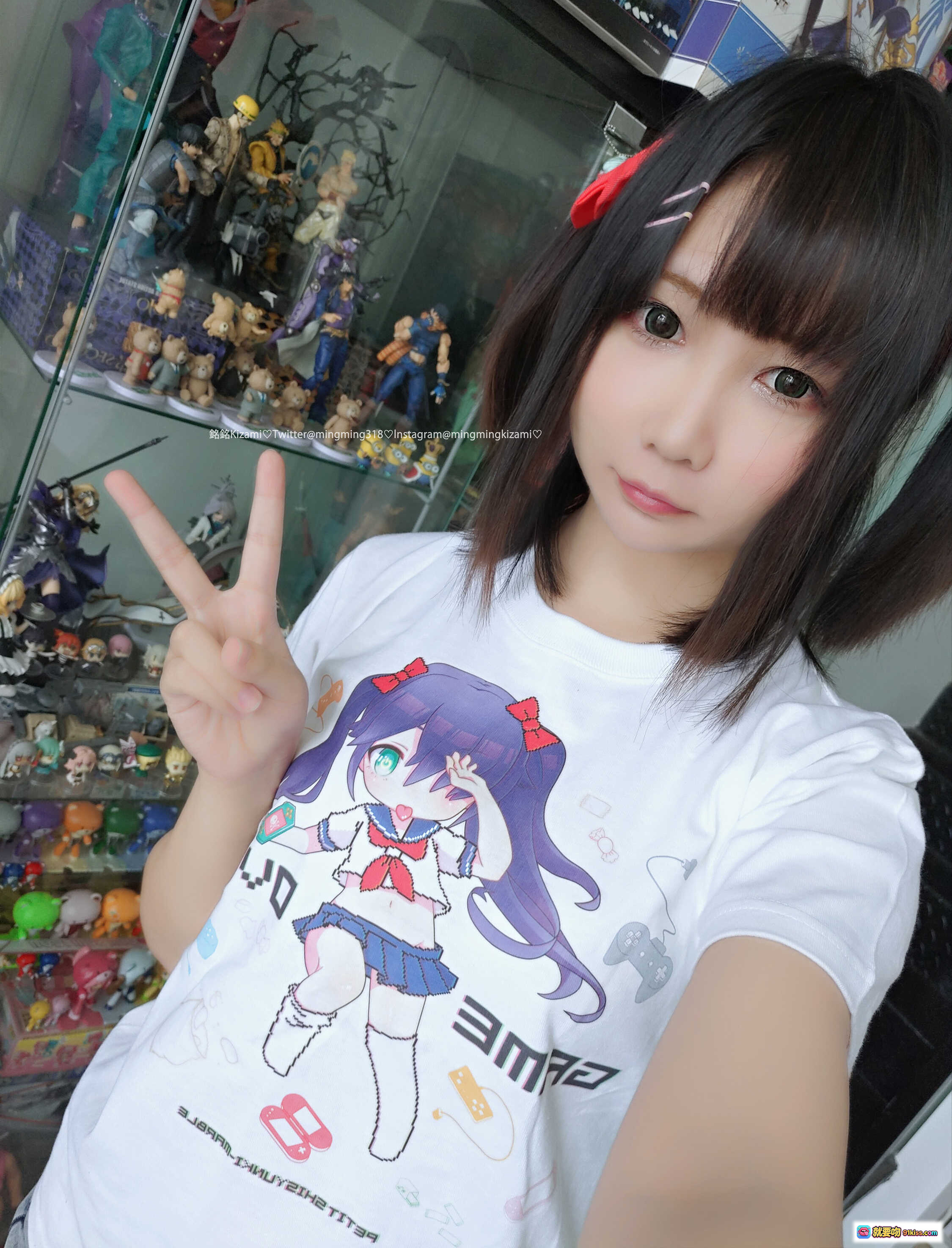 图片[2] - 铭铭Kizami Vol.024 自撮り写真集｜水手服美少女｜双马尾萌系角色｜可爱猫耳装饰｜ thigh strap搭配过膝袜｜132P高清图集 - 就要吻