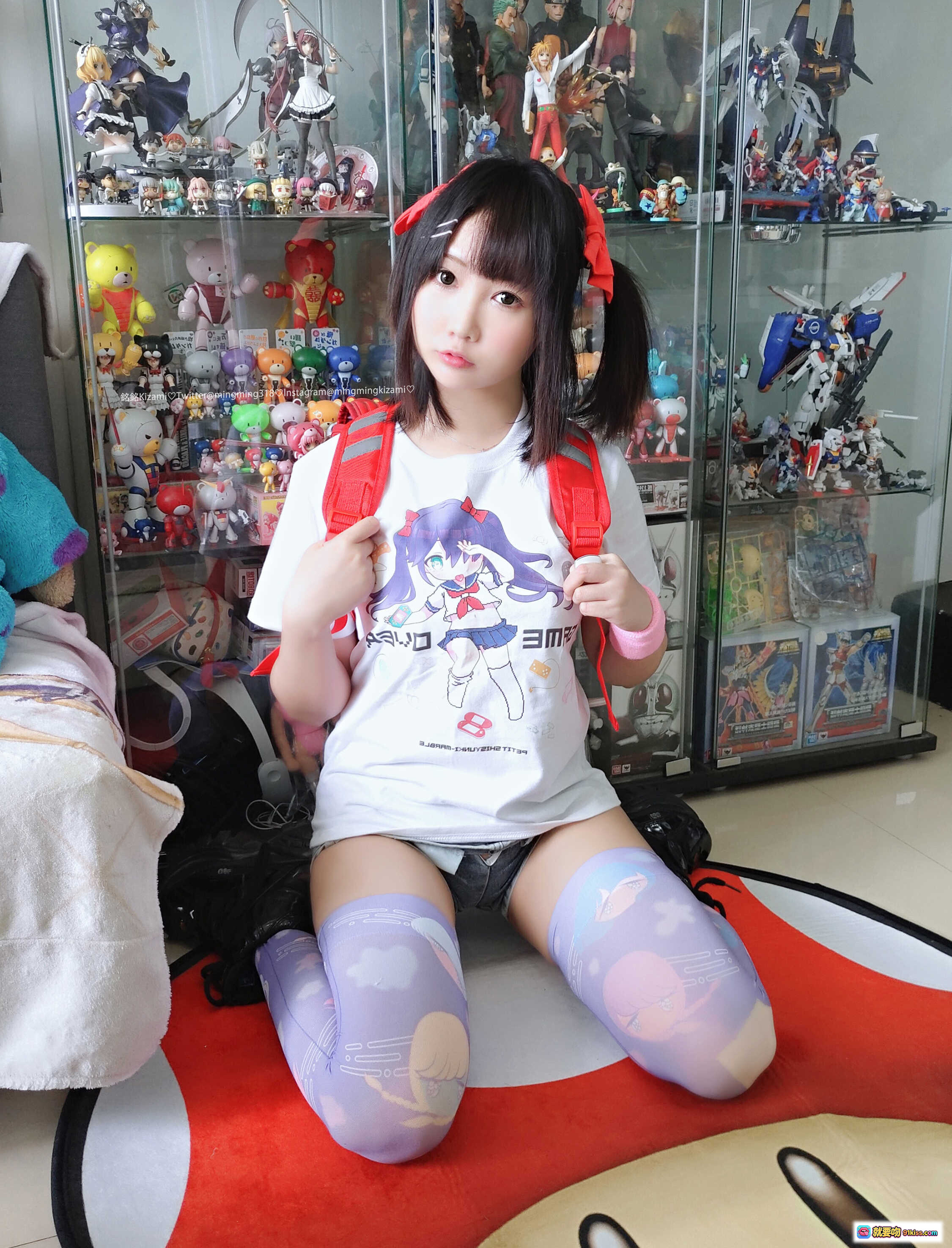 图片[9] - 铭铭Kizami Vol.024 自撮り写真集｜水手服美少女｜双马尾萌系角色｜可爱猫耳装饰｜ thigh strap搭配过膝袜｜132P高清图集 - 就要吻