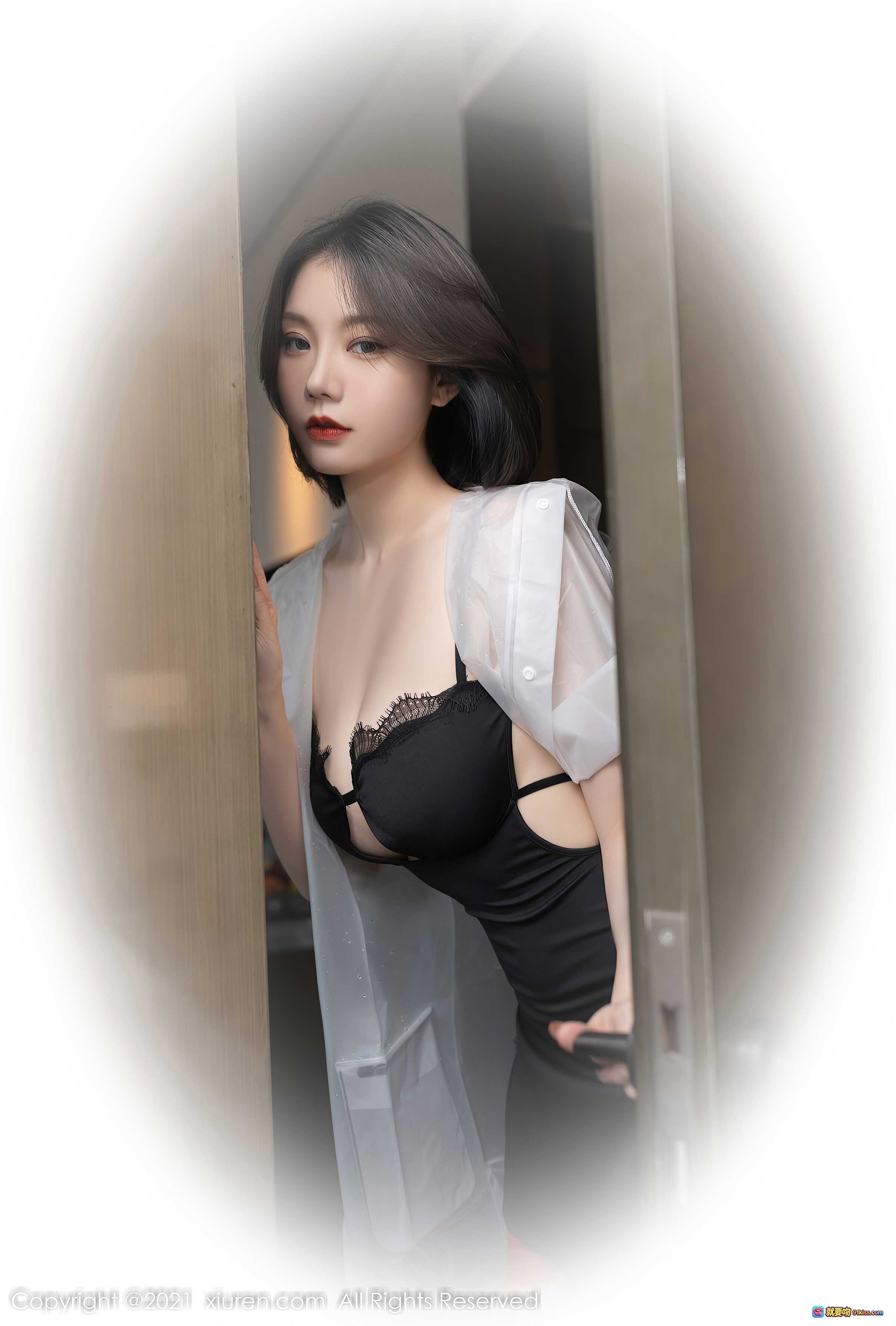 图片[6] - 安然Maleah重庆旅拍性感黑蕾丝内衣搭配透明衬衫写真 – XiuRen秀人网2021.12.21 NO.4362 - 就要吻