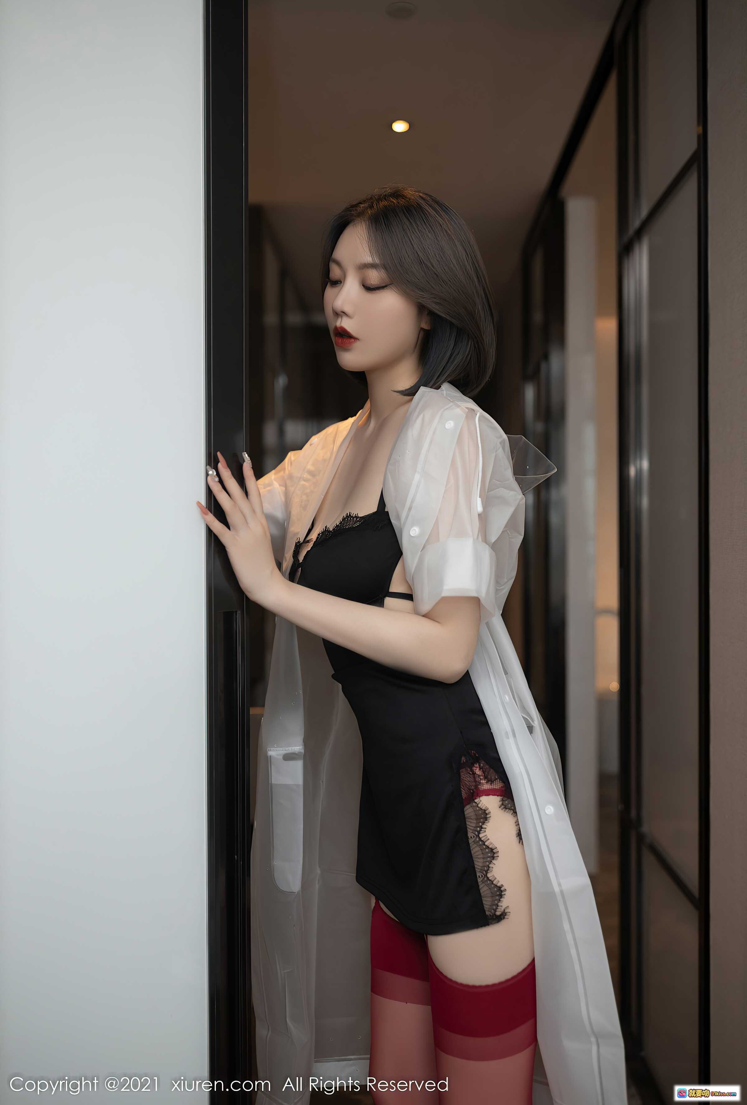 图片[8] - 安然Maleah重庆旅拍性感黑蕾丝内衣搭配透明衬衫写真 – XiuRen秀人网2021.12.21 NO.4362 - 就要吻