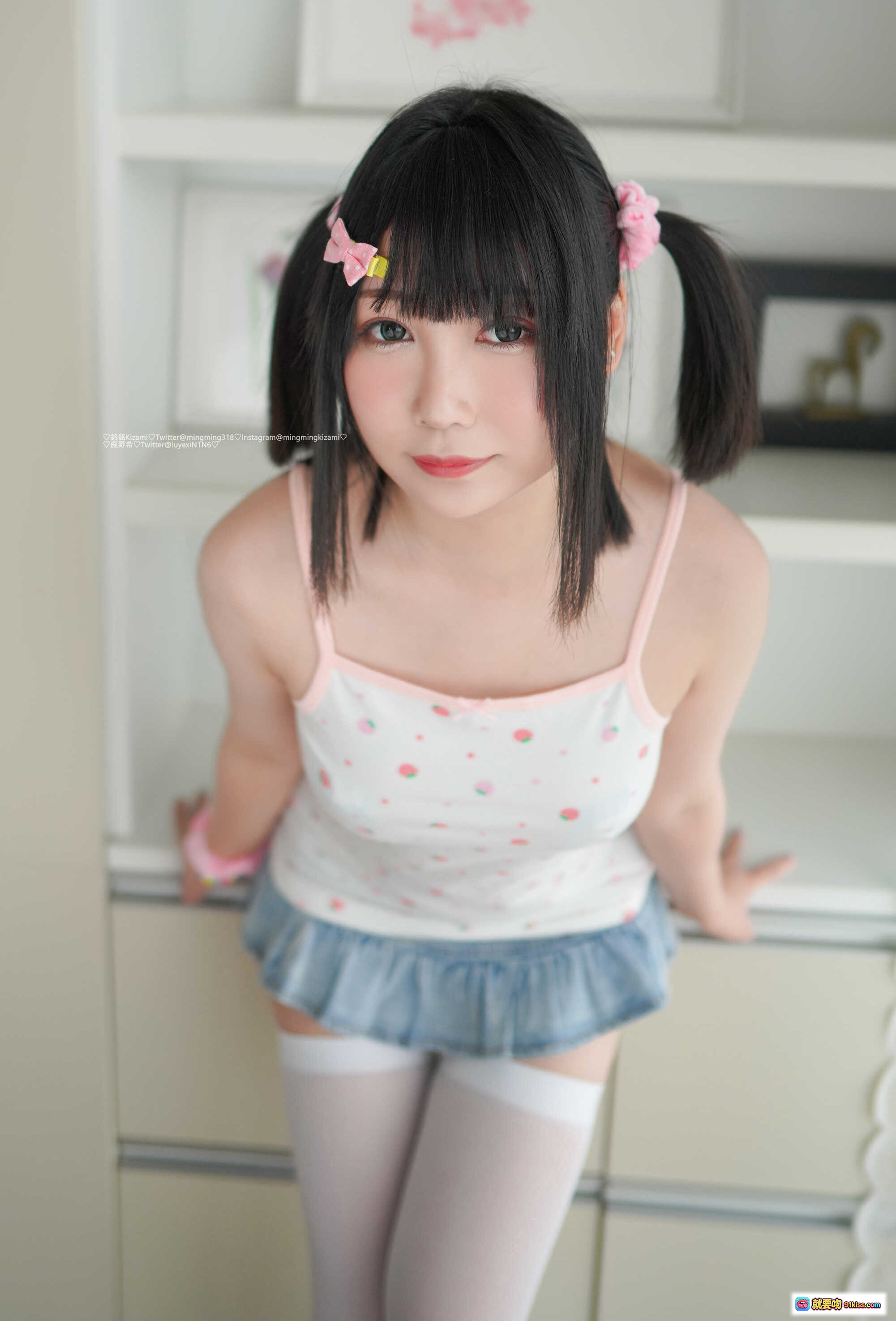 图片[7] - 铭铭Kizami Vol.25 鹿野希写真自拍合集 110P高清美图 白丝少女私房诱惑 甜美双马尾居家拍摄 无视频纯图包 - 就要吻