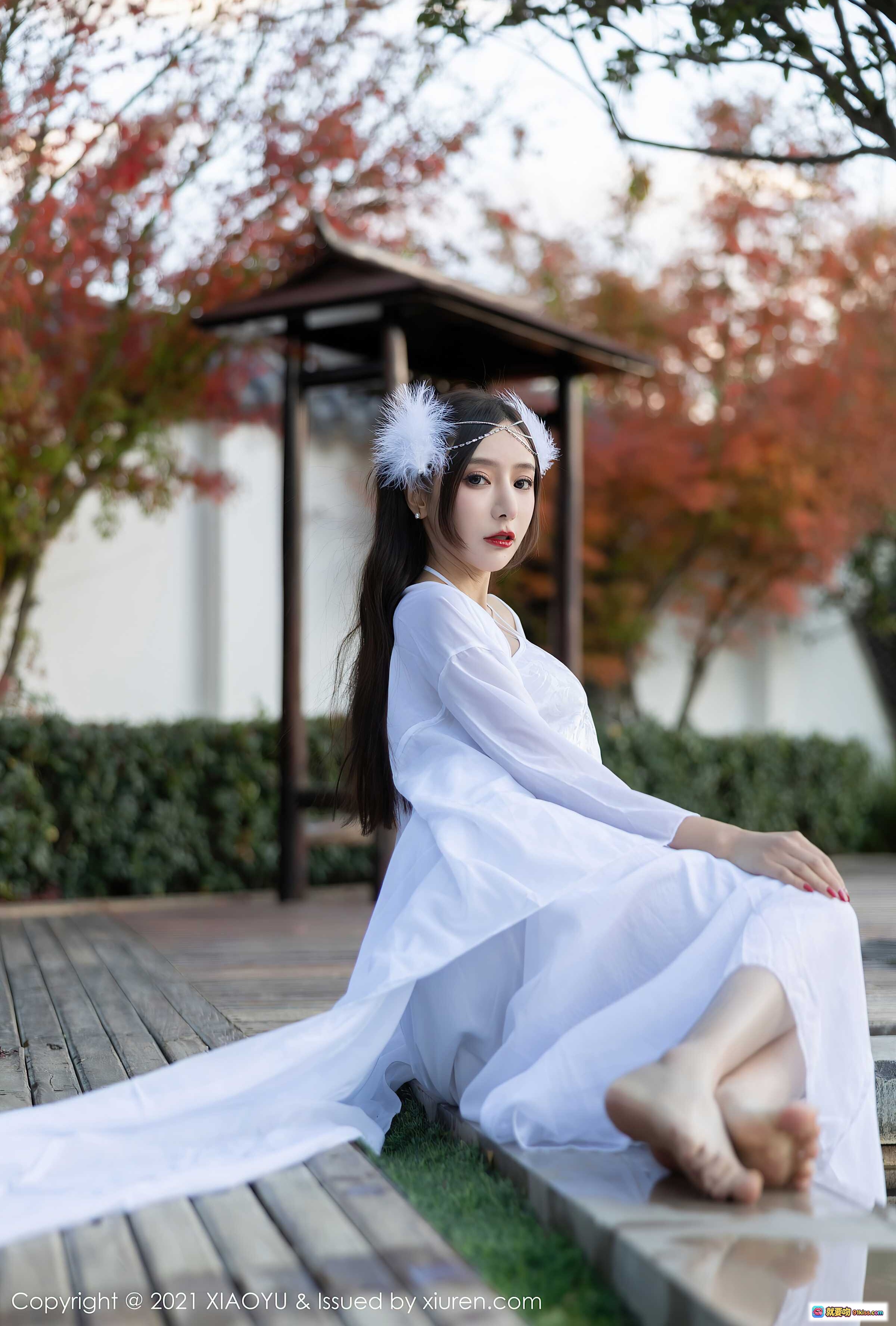 图片[7] - 王馨瑶yanni云南旅拍古风写真 白色汉服仙气飘逸 持伞古典美少女 传统建筑背景清新自然 - 就要吻