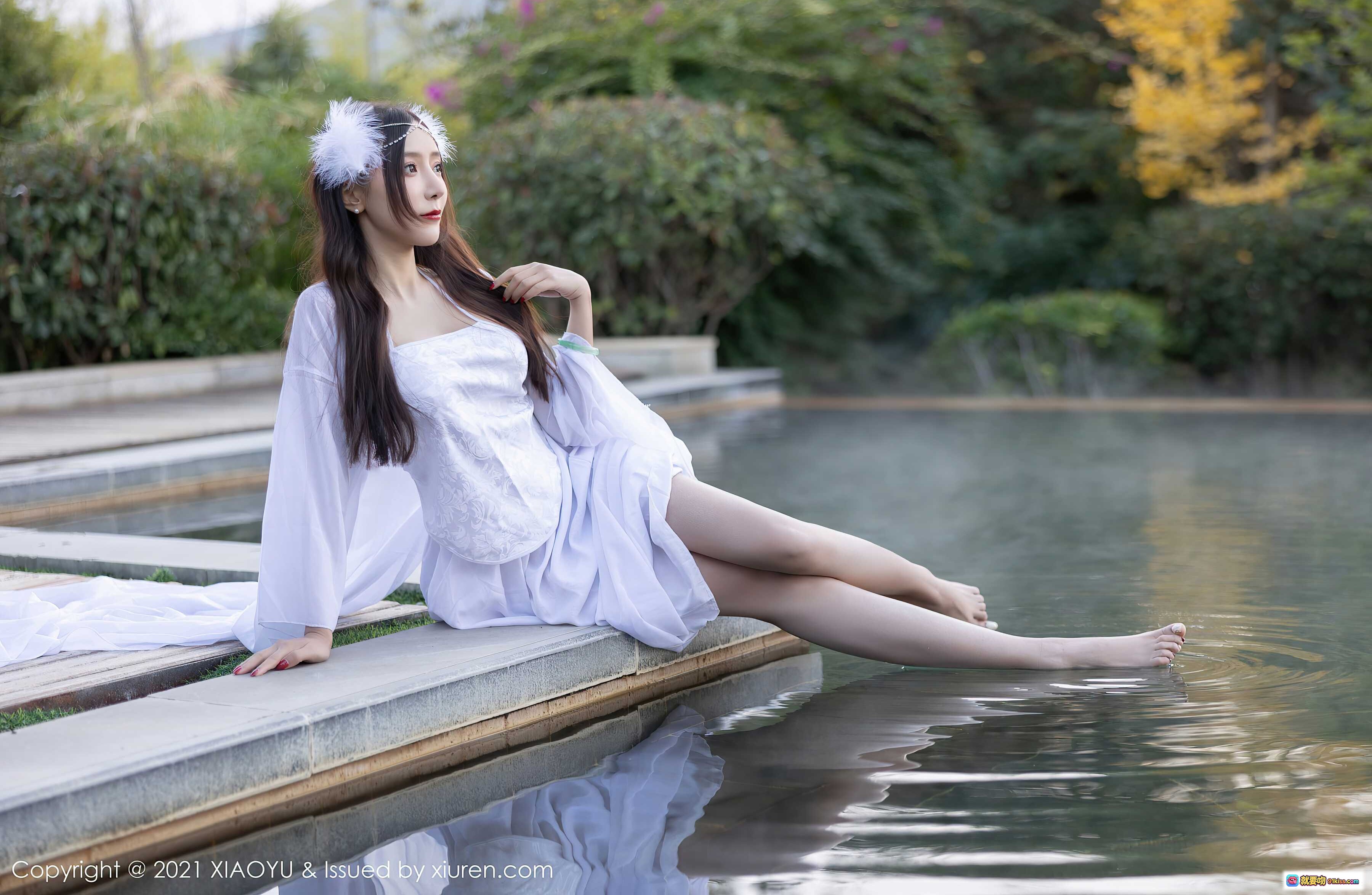 图片[10] - 王馨瑶yanni云南旅拍古风写真 白色汉服仙气飘逸 持伞古典美少女 传统建筑背景清新自然 - 就要吻