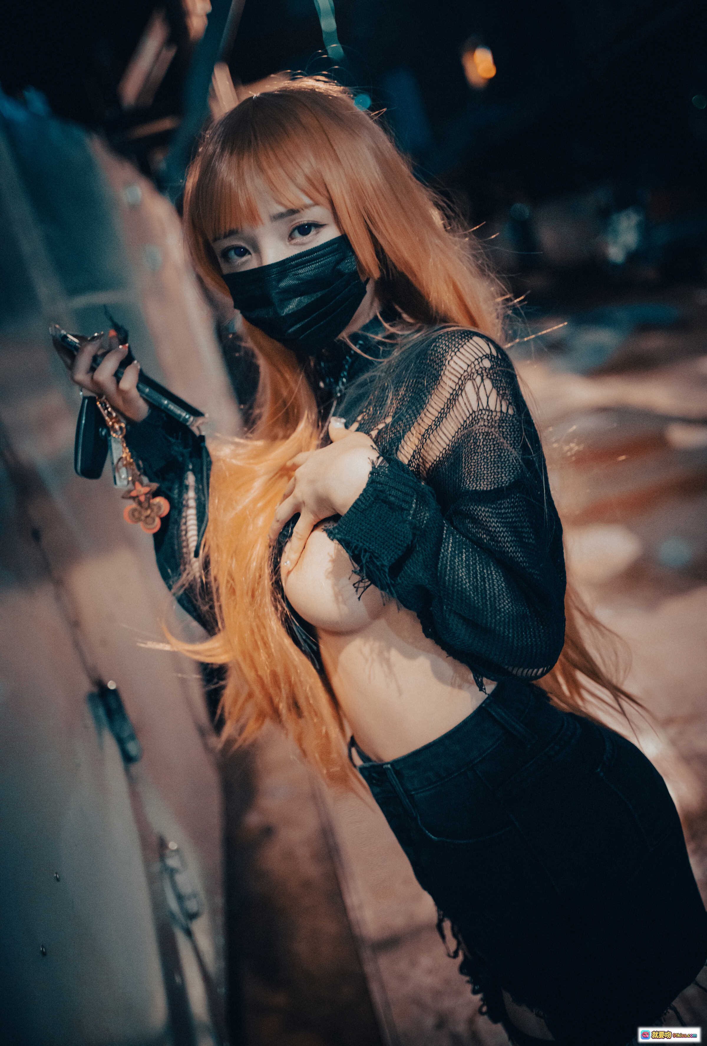 图片[7] - 孫樂樂 NO.031 Backout Queen Misa 黑色蕾絲性感寫真 夜景橋邊魅力展現 60P高質圖集 - 就要吻