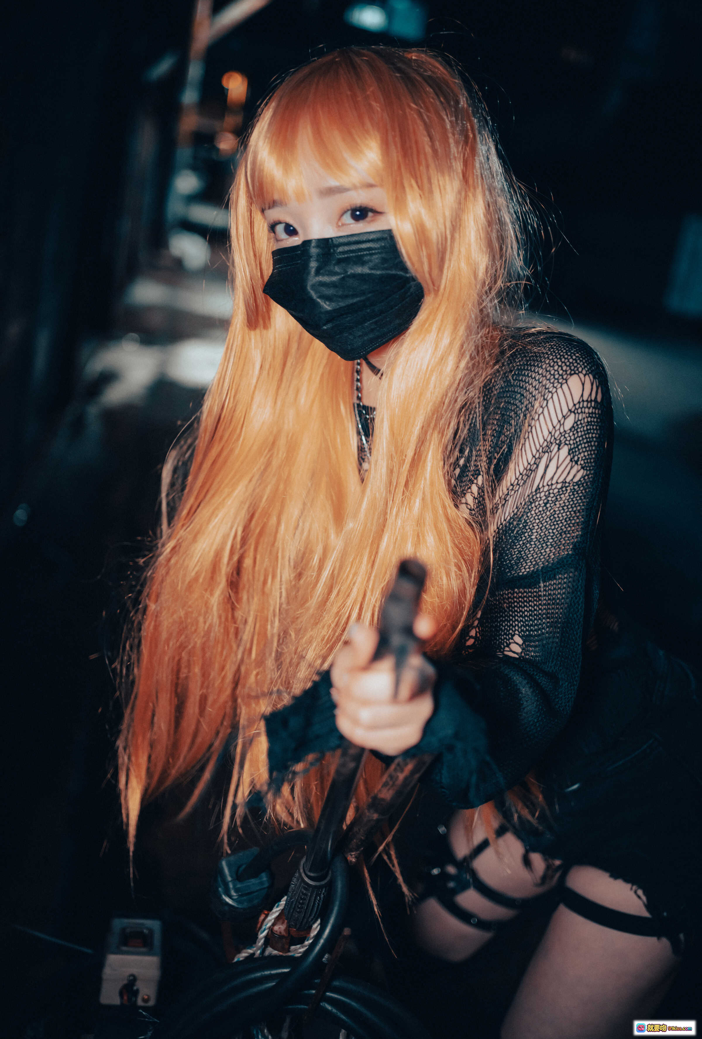 图片[9] - 孫樂樂 NO.031 Backout Queen Misa 黑色蕾絲性感寫真 夜景橋邊魅力展現 60P高質圖集 - 就要吻