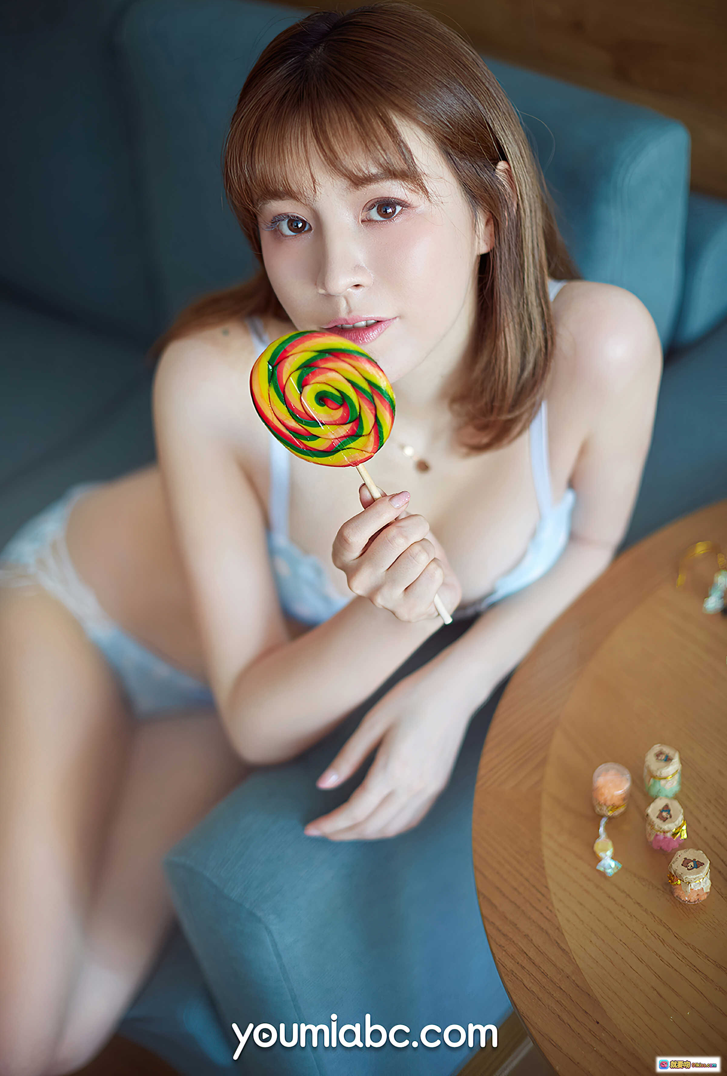 图片[3] - YouMi尤蜜2021.01.05清凉糖果系YOYO优优写真 甜美少女内衣私房摄影 26P高清图集 - 就要吻