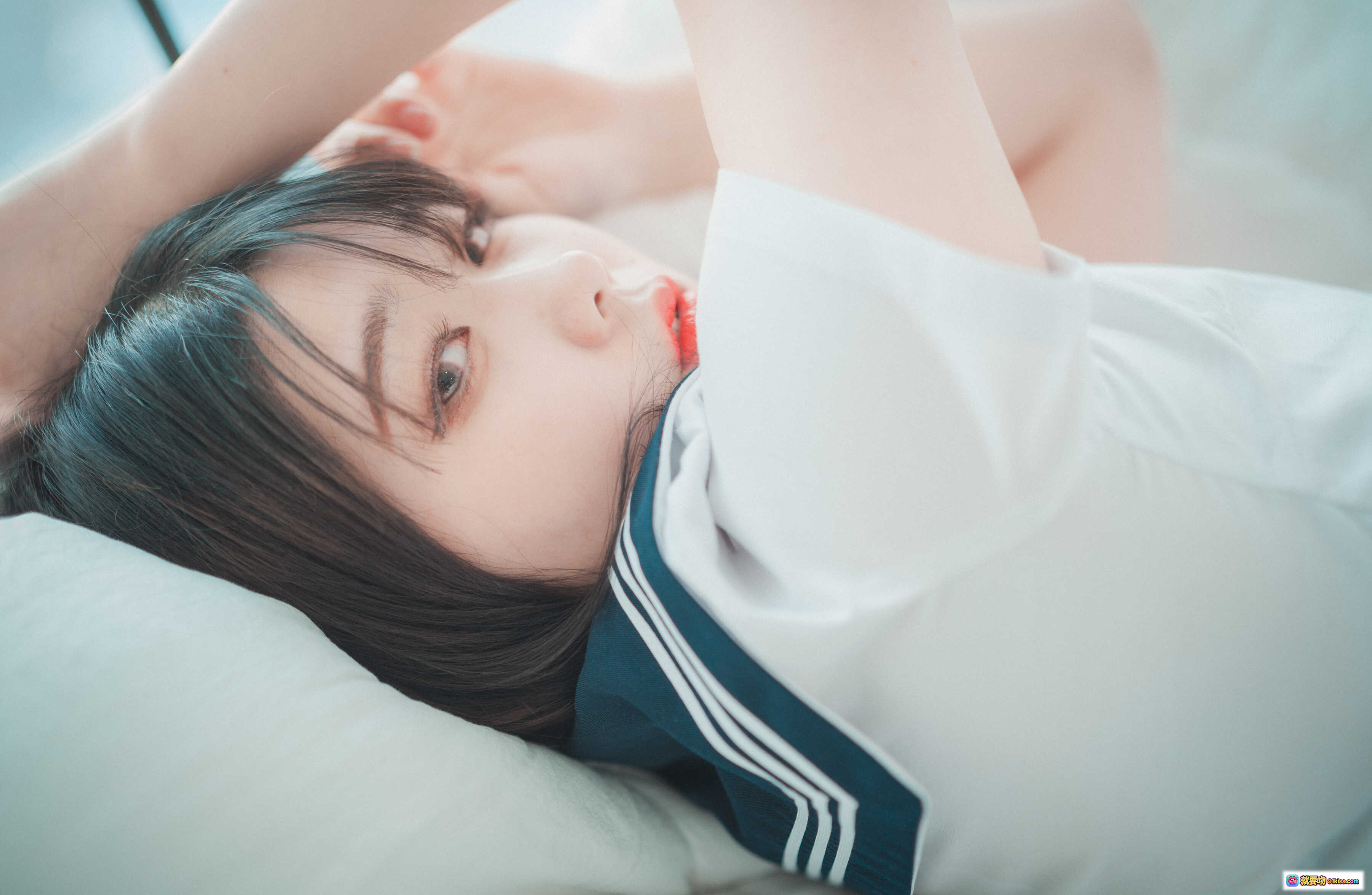 图片[7] - 韩国妹子ZIA NO.004 DJAWA泳装写真《Swimming Lessons》48P清新少女风浴室私房照 - 就要吻