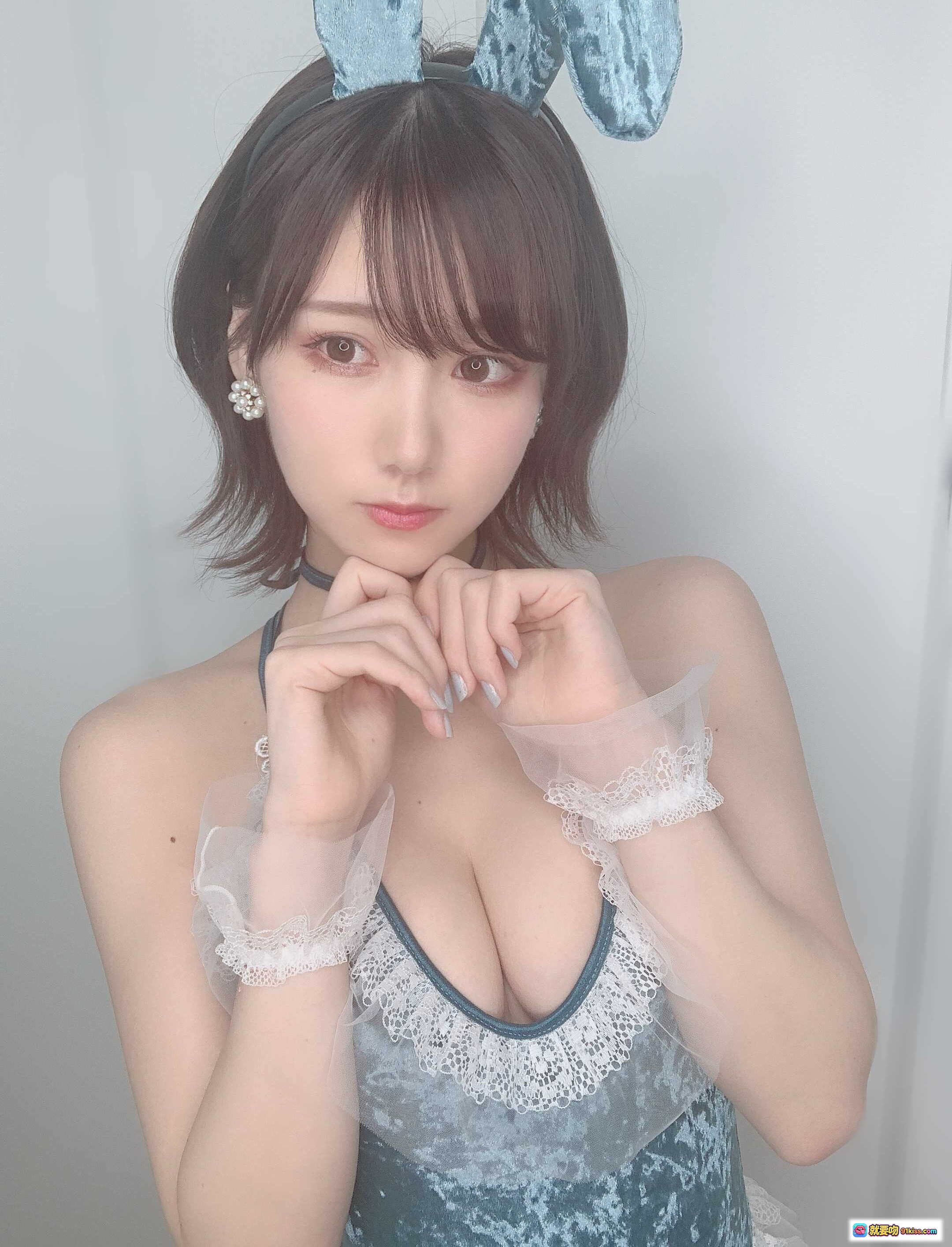 图片[5] - 日本美女KenKen兔耳蕾丝装写真 2020年Fantia精选110P高清美图 - 就要吻