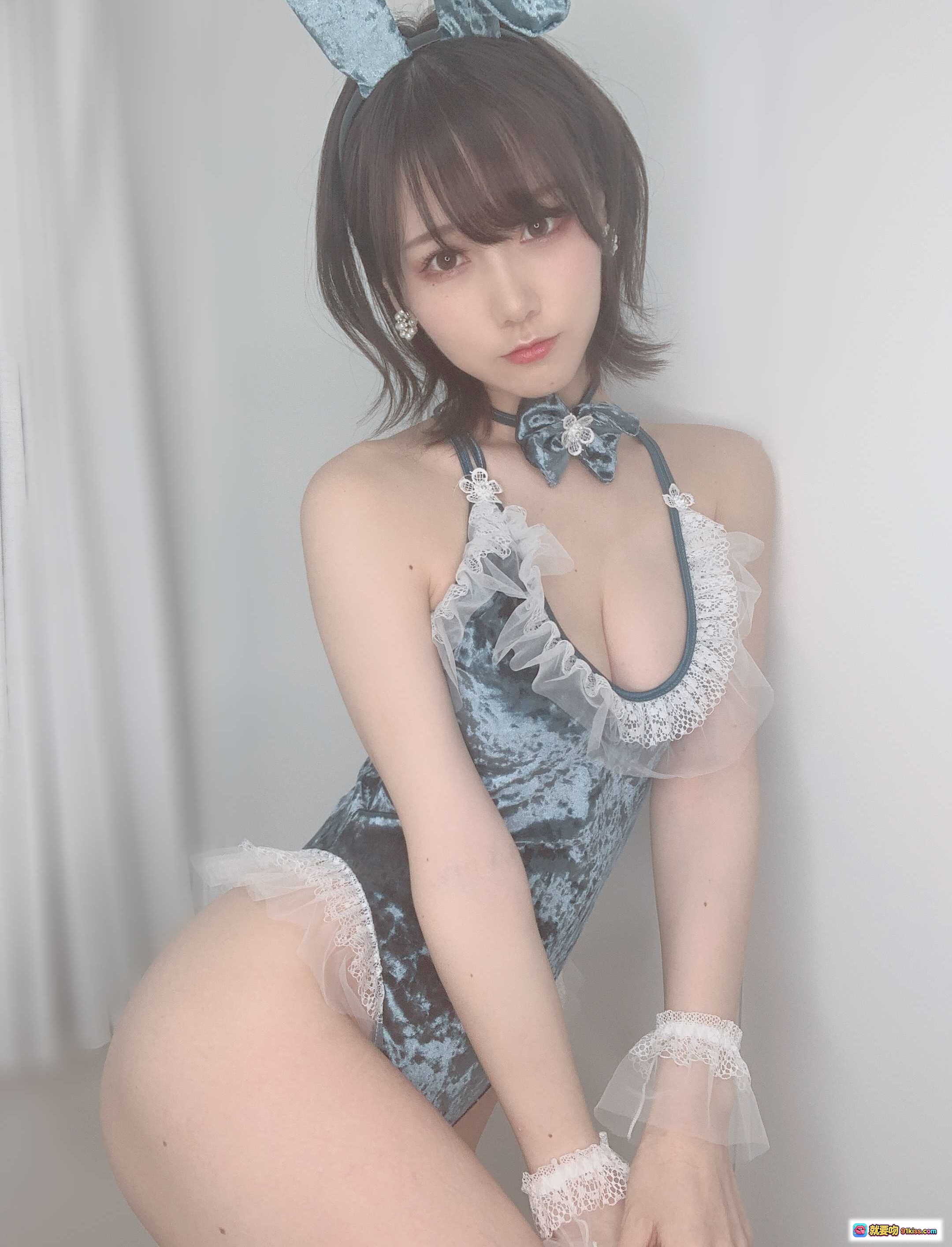 图片[9] - 日本美女KenKen兔耳蕾丝装写真 2020年Fantia精选110P高清美图 - 就要吻