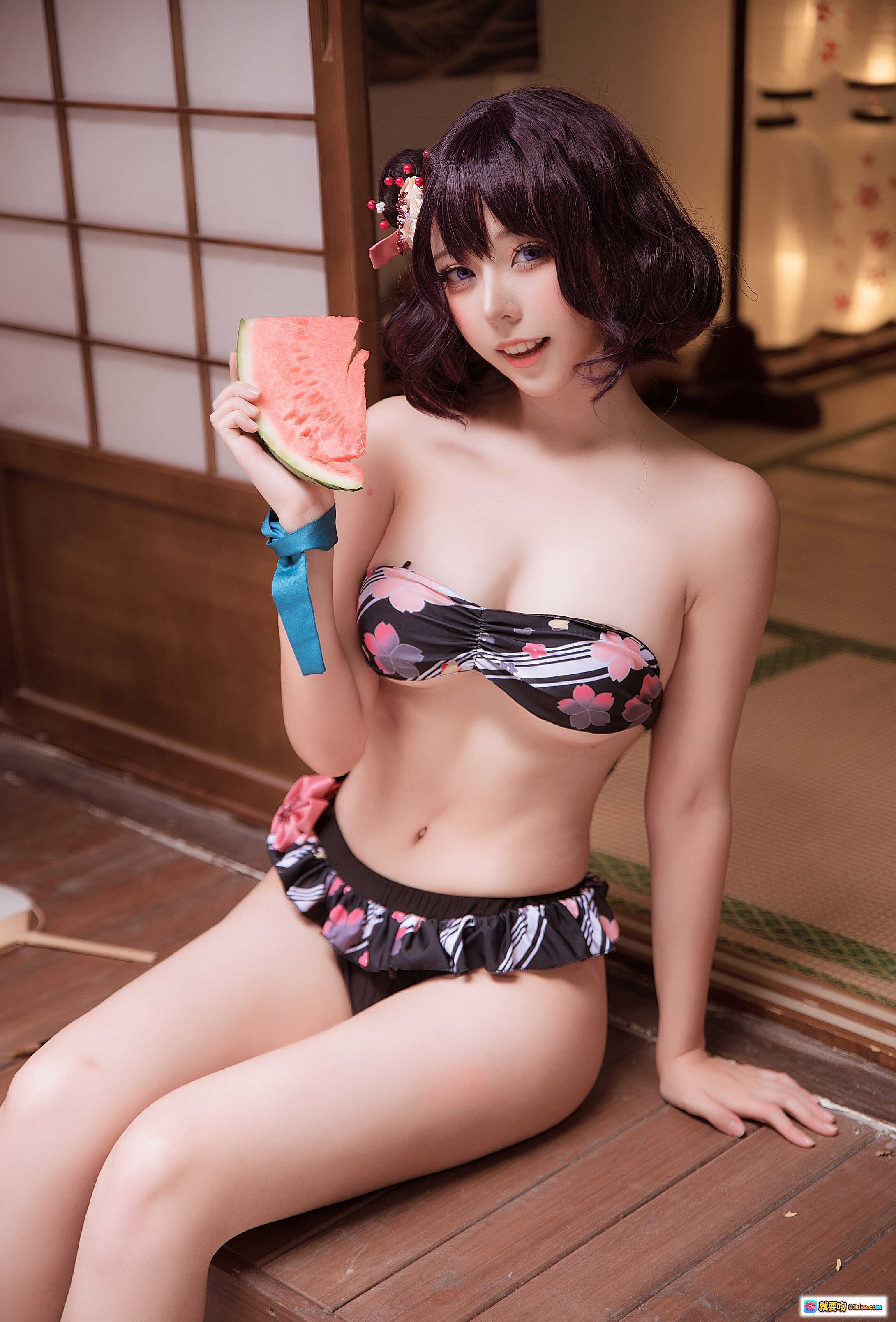 图片[9] - 菌烨tako NO.004 葛飾北斎水着写真集 | 和风庭院美少女Cosplay | 日式浴衣泳装9P高清图集 - 就要吻