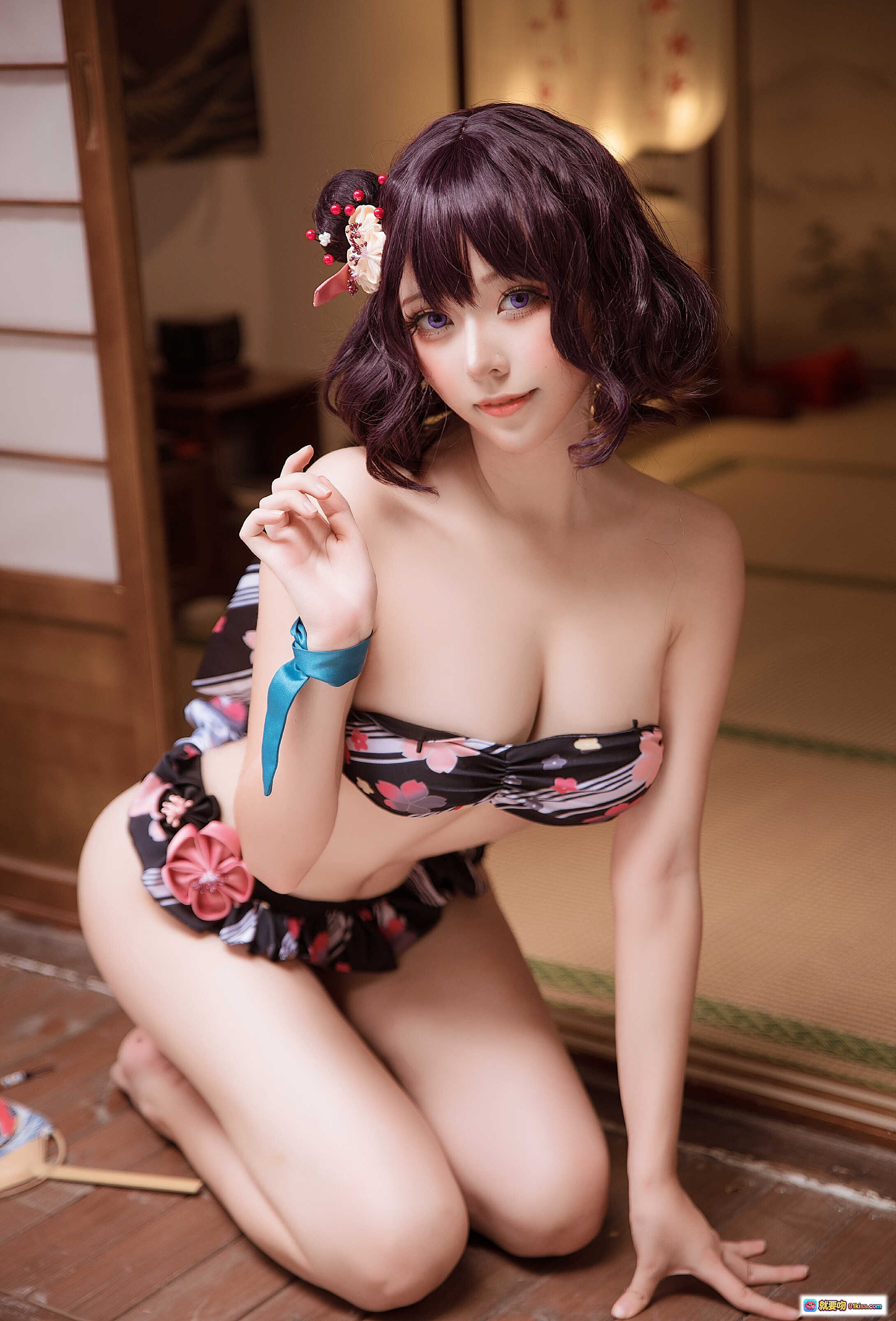 图片[7] - 菌烨tako NO.004 葛飾北斎水着写真集 | 和风庭院美少女Cosplay | 日式浴衣泳装9P高清图集 - 就要吻