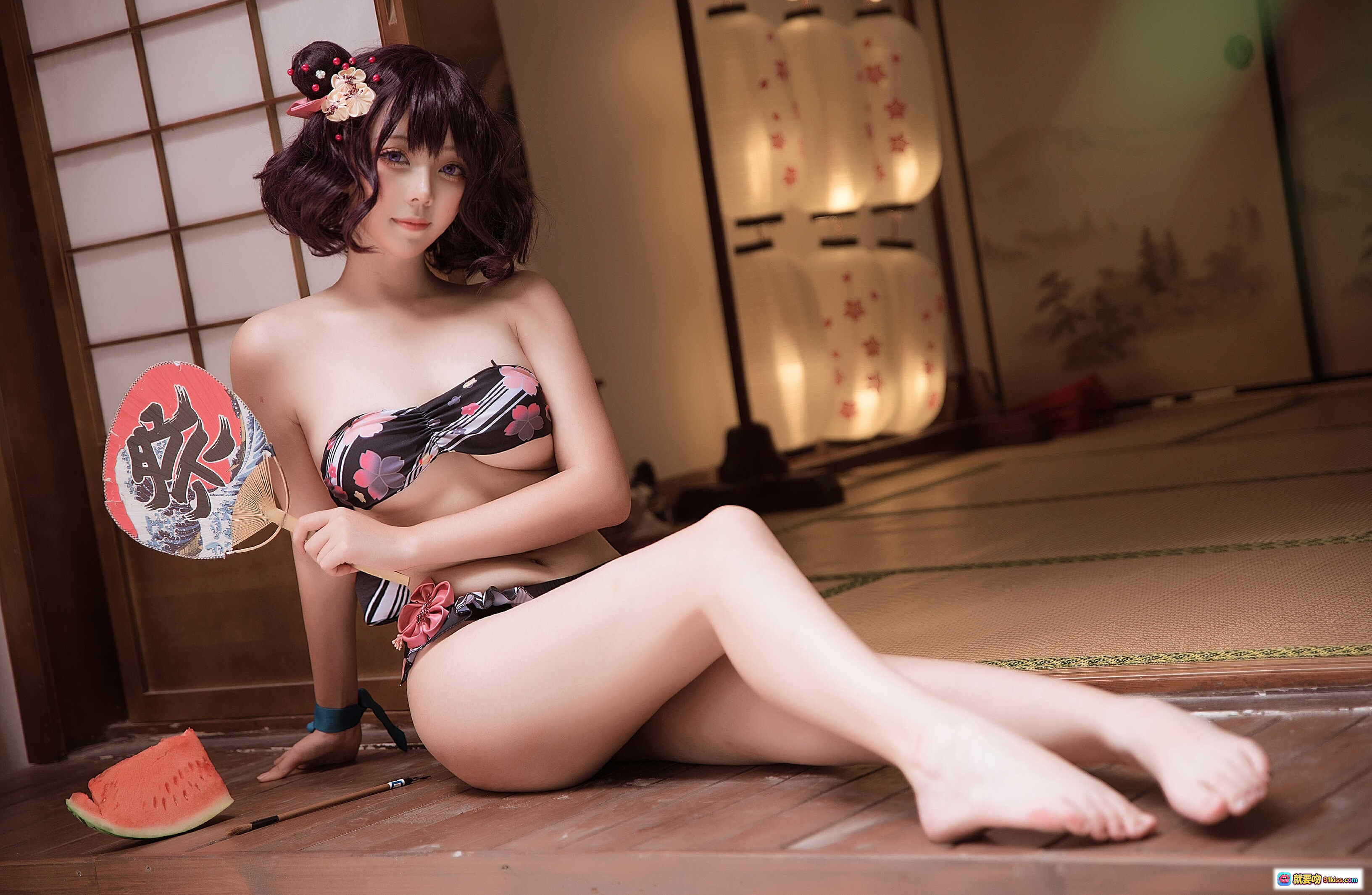 图片[4] - 菌烨tako NO.004 葛飾北斎水着写真集 | 和风庭院美少女Cosplay | 日式浴衣泳装9P高清图集 - 就要吻