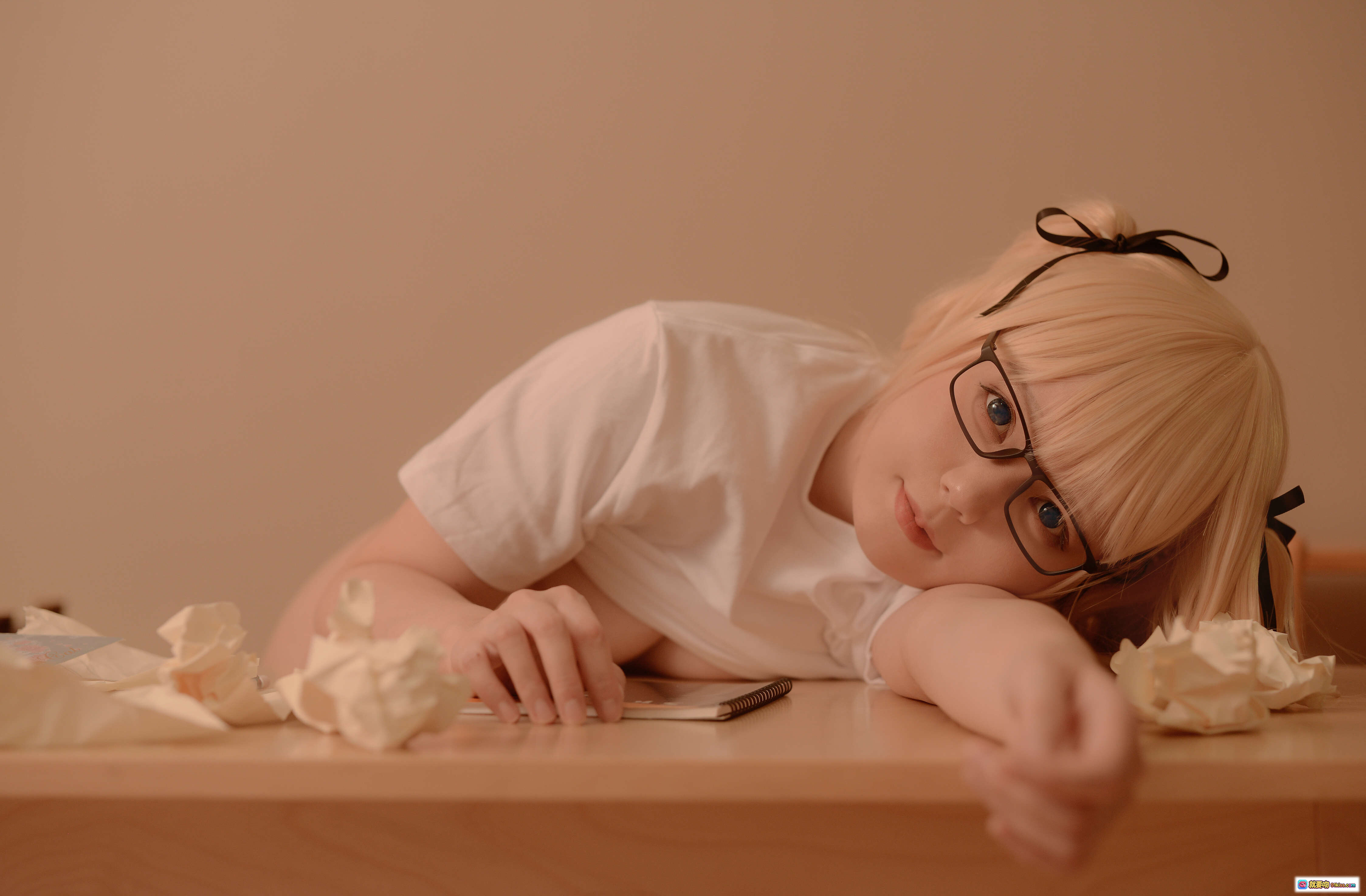 图片[5] - きょう肉肉 vol.15 英梨々 コスプレ ナース風 下着 黒タイツ 鏡前 ポージング エロかわいい 美少女 キャラクター おっぱい ヒップ フェチ ファッション - 就要吻