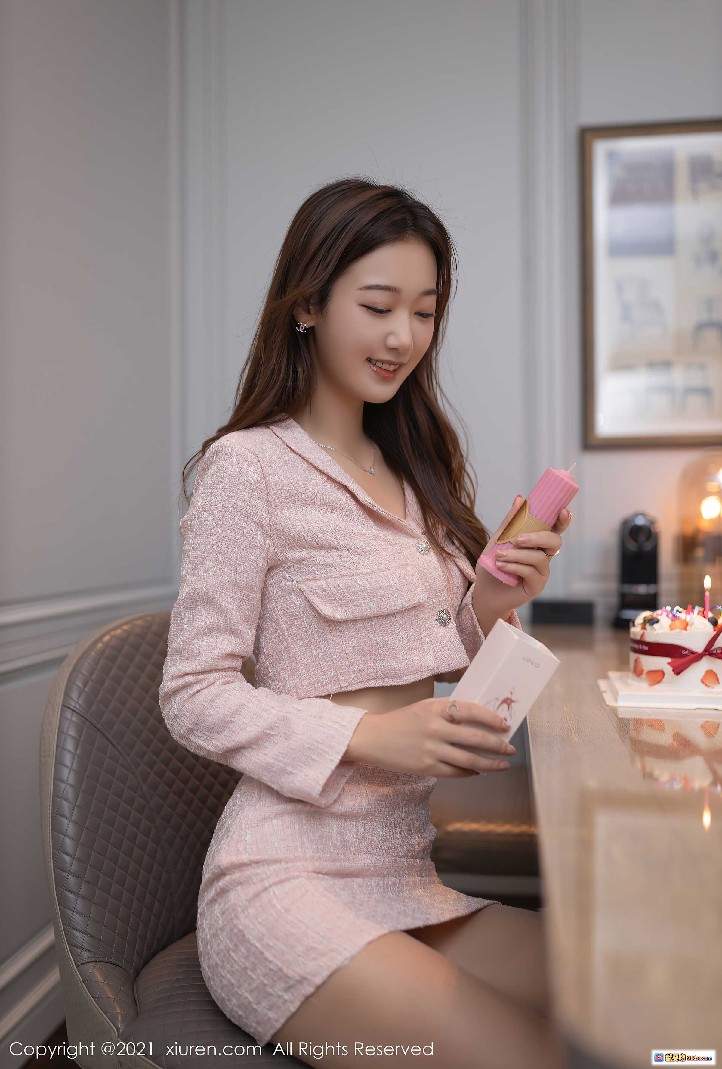 图片[3] - 唐安琪江浙沪旅拍写真｜粉色套装优雅甜美｜秀人网NO.4390高清美图 - 就要吻