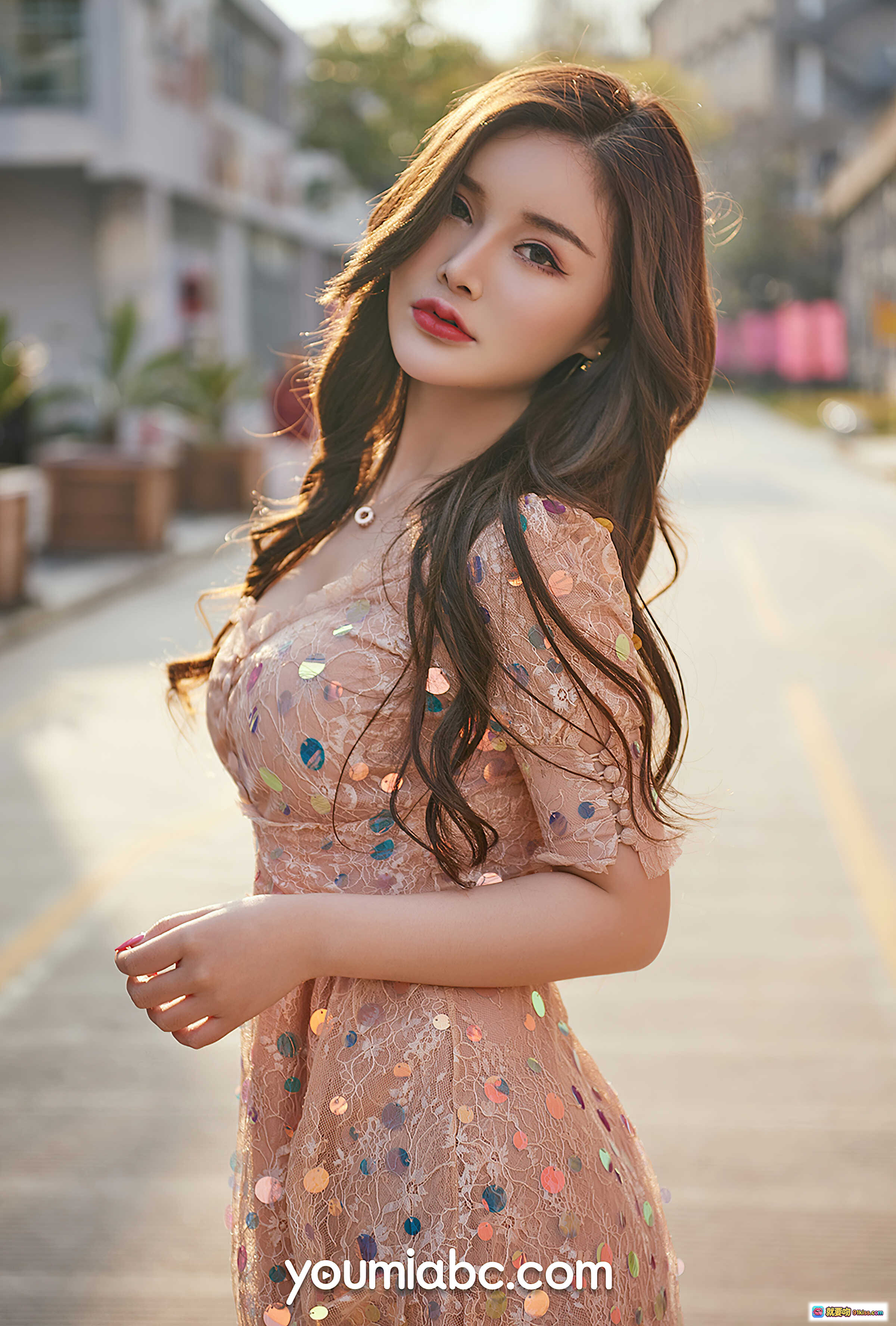 图片[5] - 陈宇曦双面女郎写真 | 粉色亮片短裙高跟街拍 | YouMi尤蜜2021.01.13 26P高清美图 - 就要吻