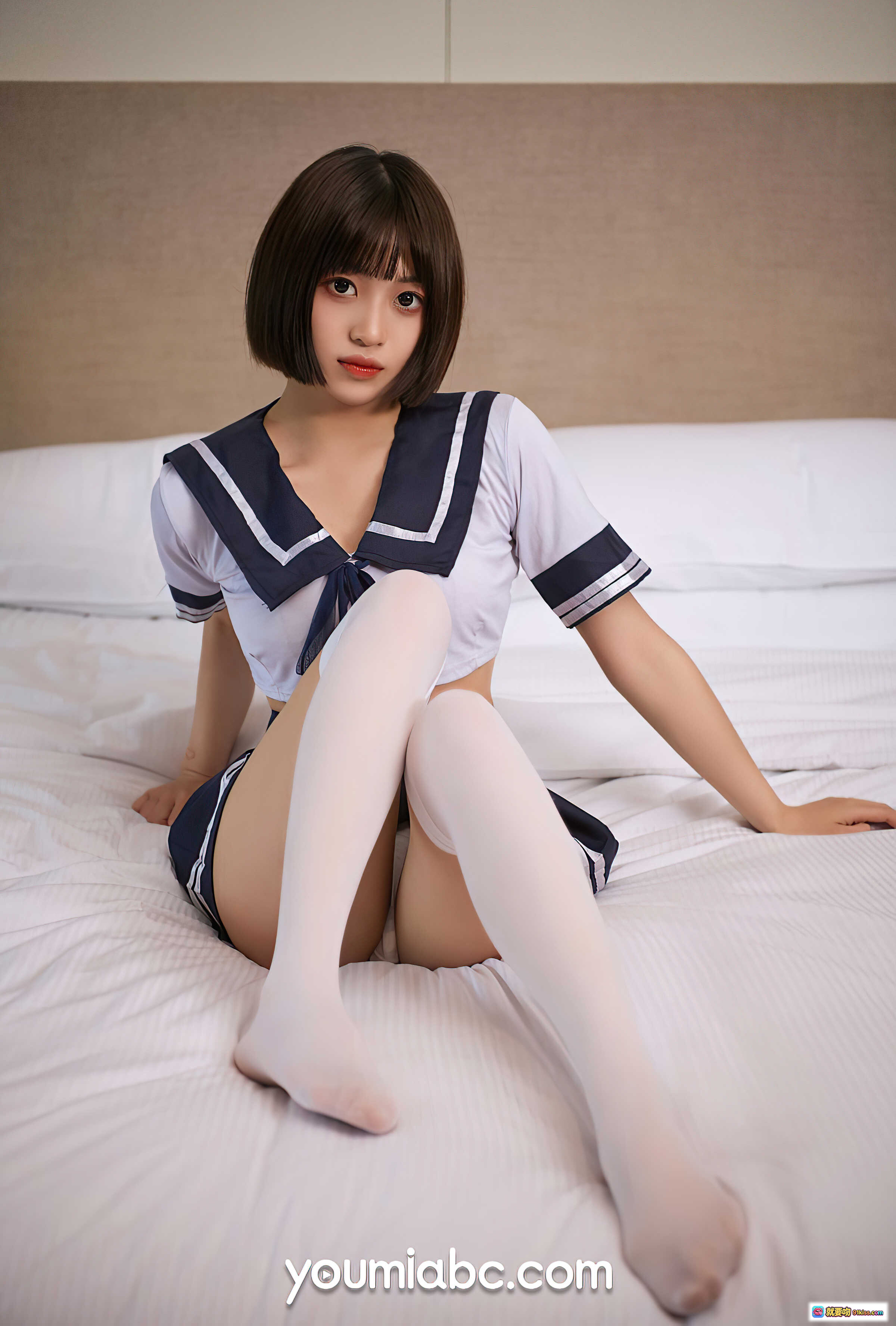 放学后特别授业萌妹YouMi尤蜜2021.08.06水手服白丝美腿34P写真 - 就要吻