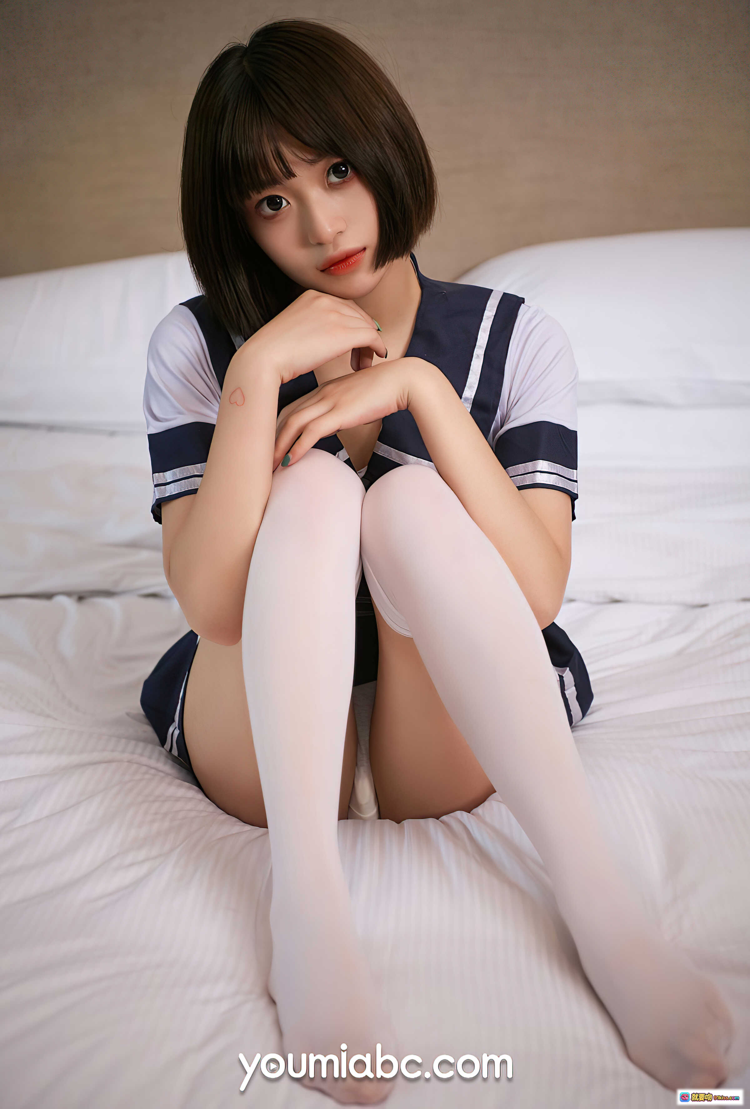 图片[2] - 放学后特别授业萌妹YouMi尤蜜2021.08.06水手服白丝美腿34P写真 - 就要吻