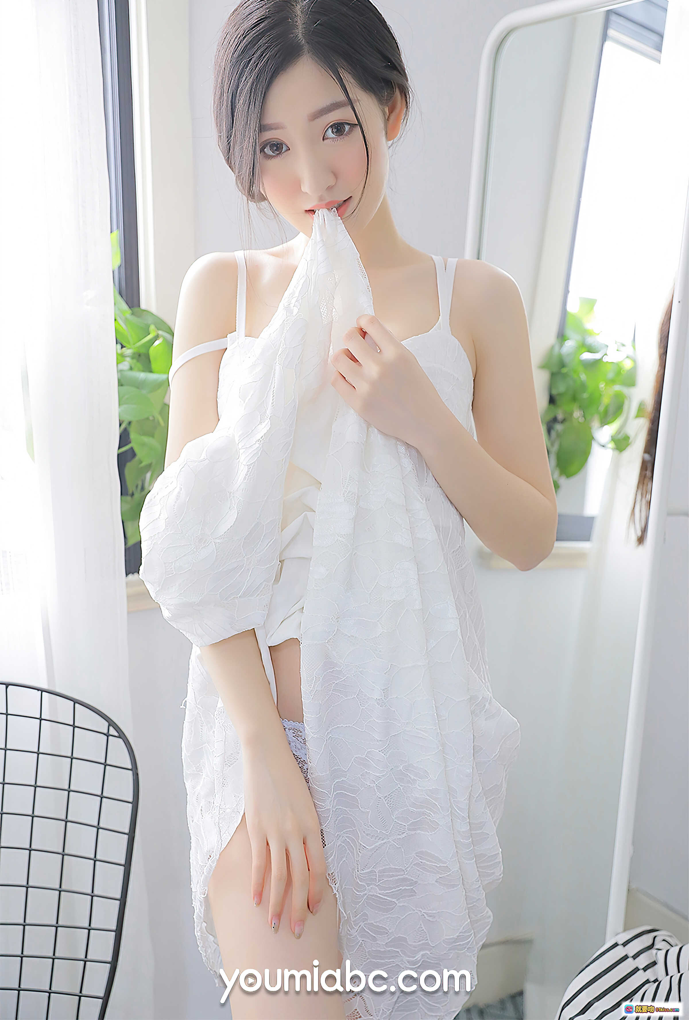 图片[8] - 沈梦瑶白裙少女写真 | YouMi尤蜜2021.04.22清新性感私房照 - 就要吻